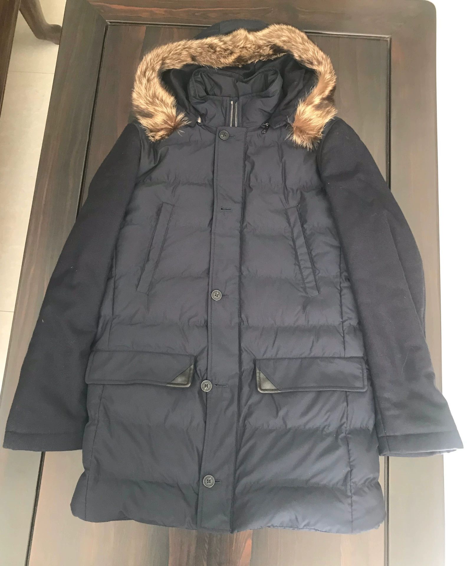 Japanese Brand Midas Detachable Fur and Hood Double Zip Puffer