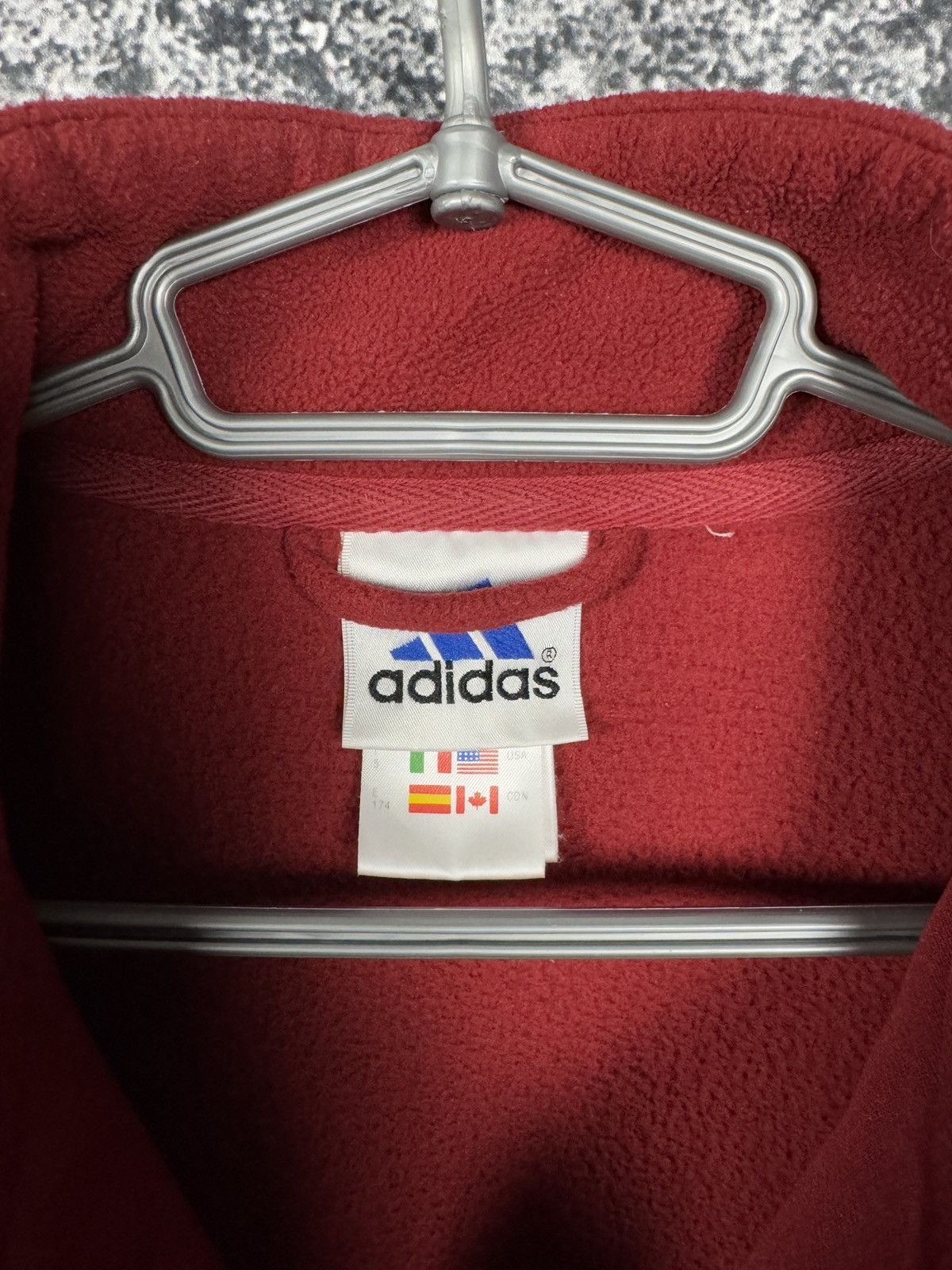 Adidas Men’s Adidas Vintage Fleece Jacket 1/4 Zip Pullover Size S-M Size US M / EU 48-50 / 2 - 7 Thumbnail