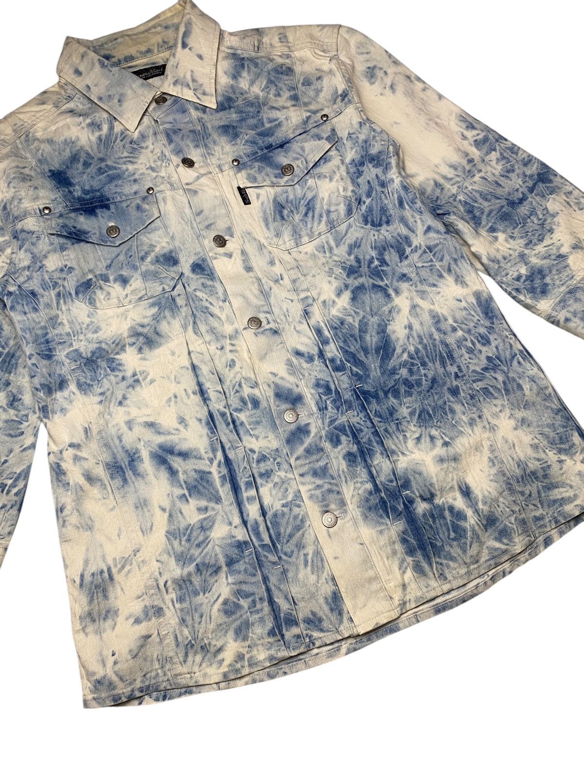 If Six Was Nine 2000's Tornado Mart Dyed Blue Shirts Size US M / EU 48-50 / 2 - 2 Thumbnail