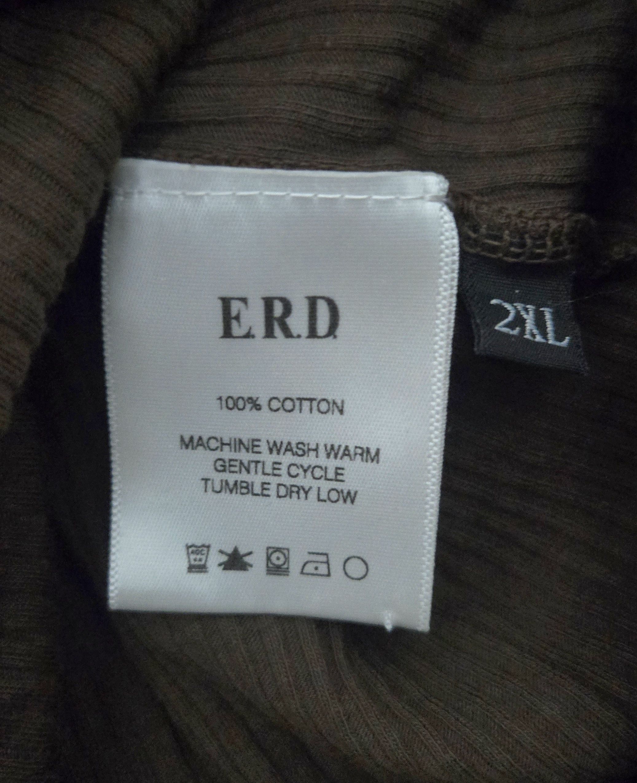Enfants Riches Deprimes ERD Brown Cotton Ribbed Longsleeve Thermal Tee Shirt T-shirt Size US XXL / EU 58 / 5 - 6 Thumbnail