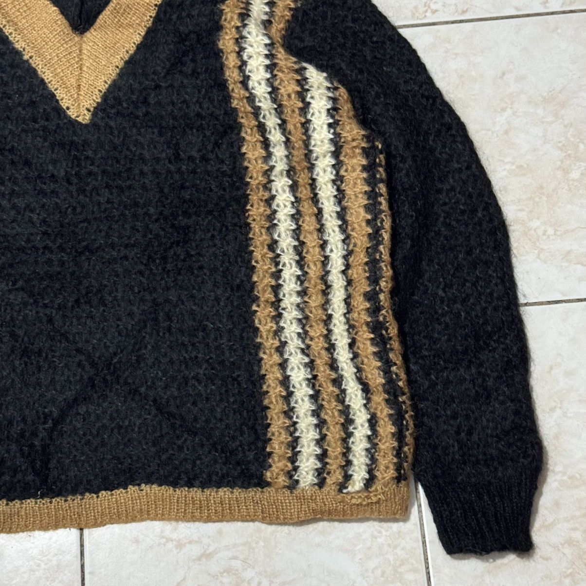 Vintage Vintage Cellini Chunky Knitted Mohair-Like Sweater Size US XL / EU 56 / 4 - 2 Thumbnail