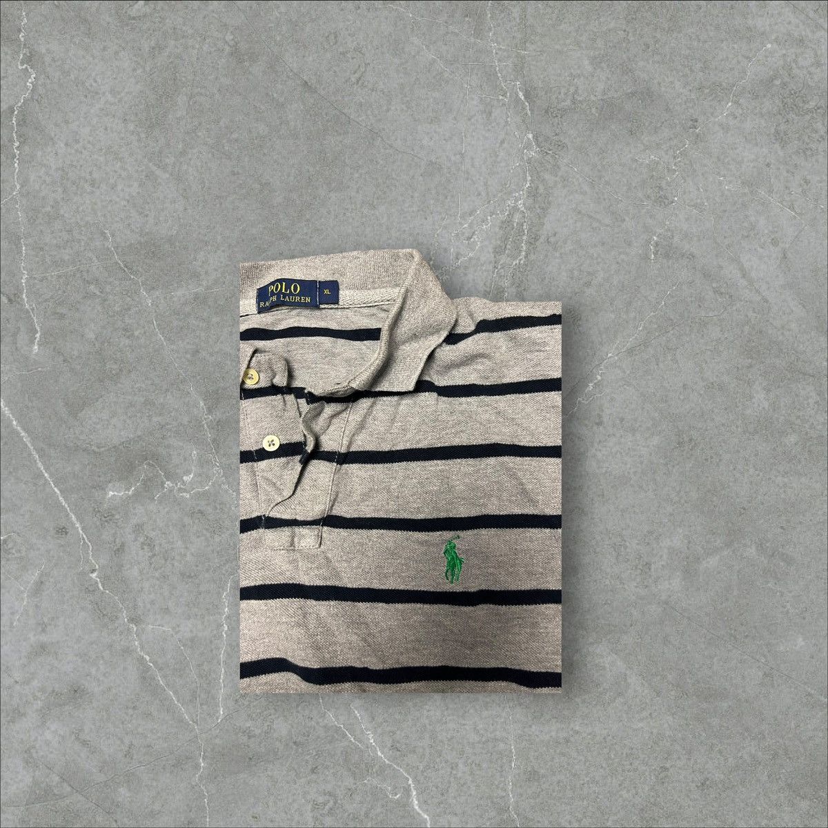 Polo Ralph Lauren Grey polo Ralph Lauren size L stripes Size US XL / EU 56 / 4 - 2 Thumbnail