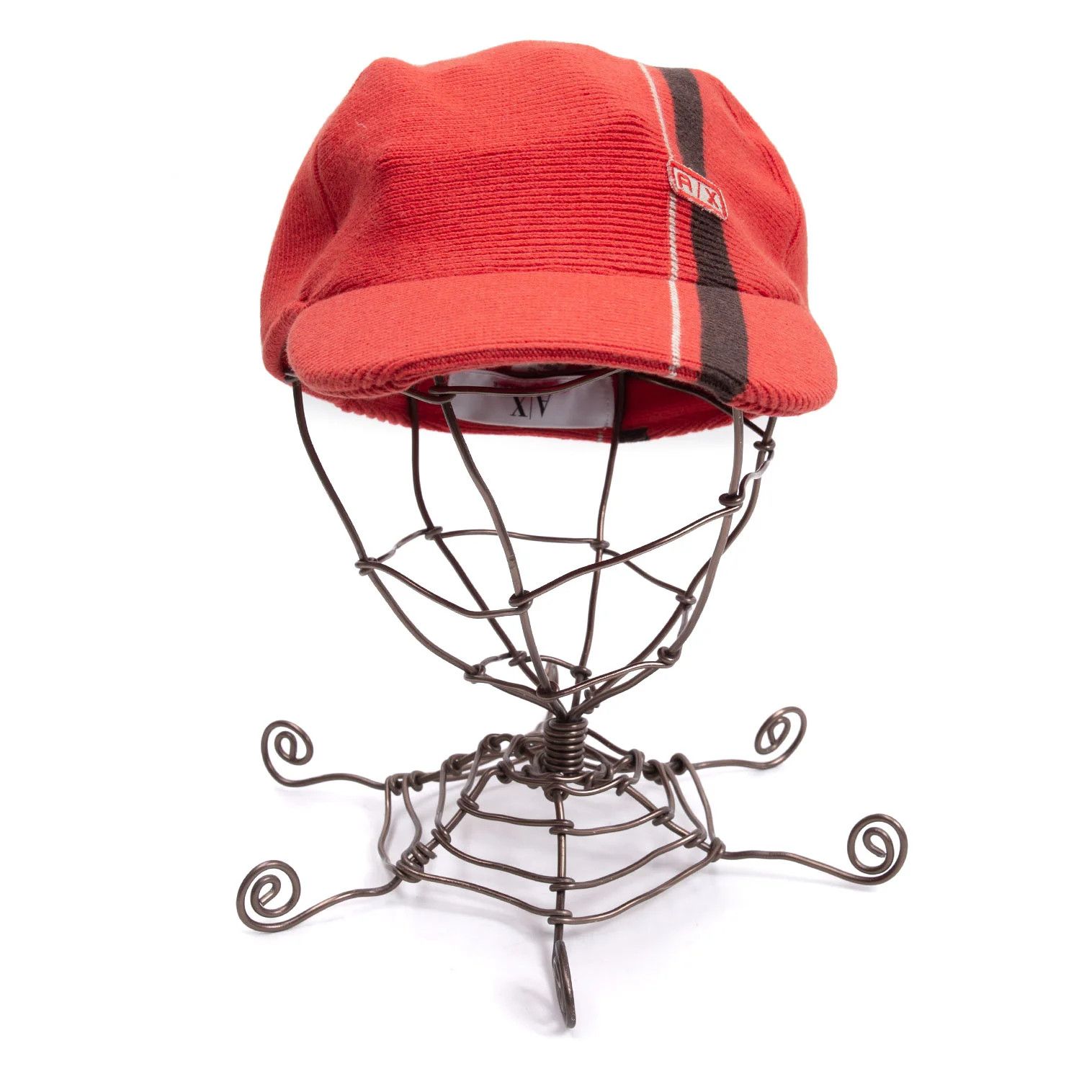 Armani Cashmere Blend Cotton Knit Cap in Red-Brown Size ONE SIZE - 5 Thumbnail