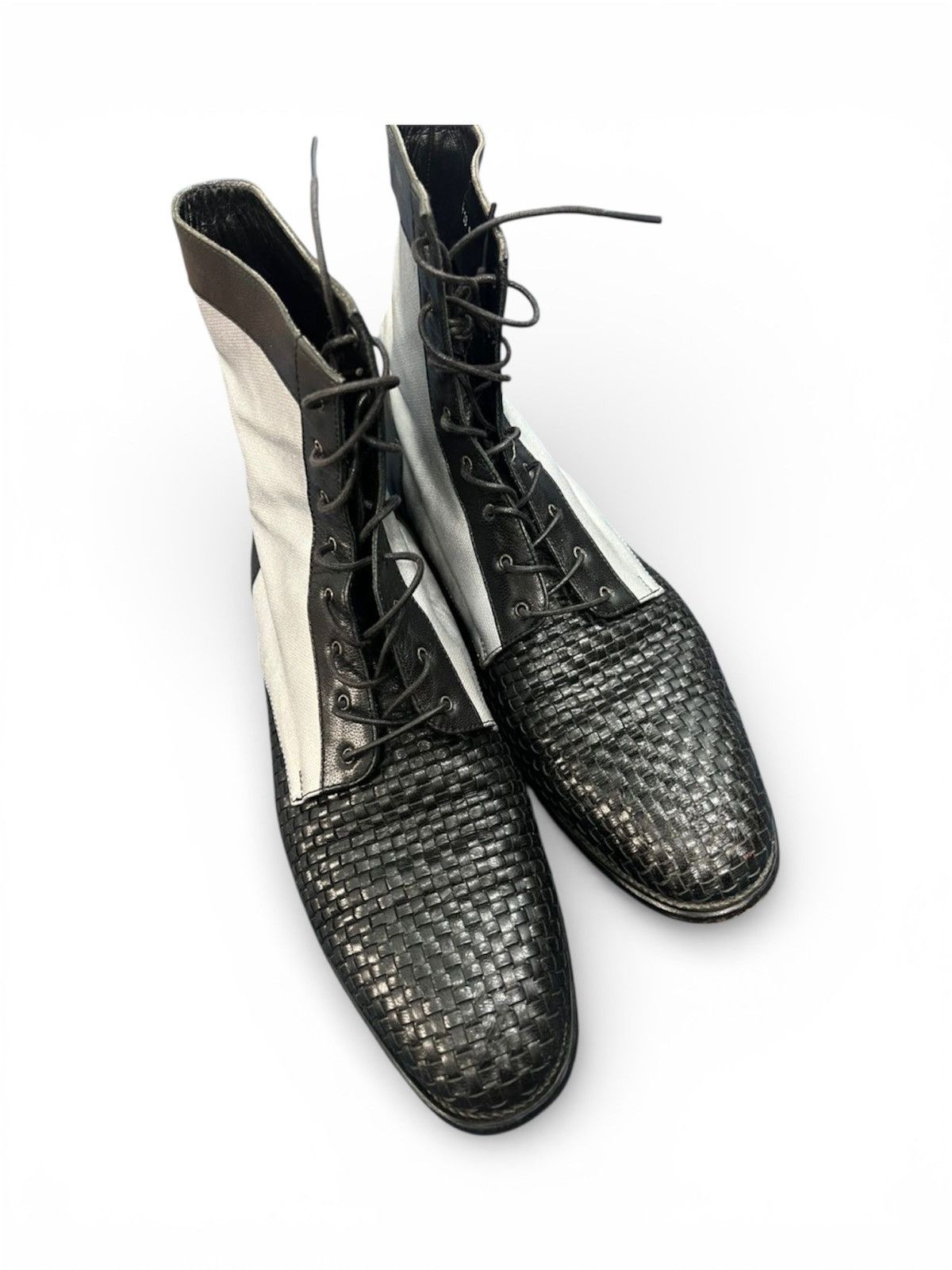 JOHN LAWRENCE SULLIVAN John Lawrence Sullivan Contrast Panel Lace-Up Boots Size US 9 / EU 42 - 1 Thumbnail