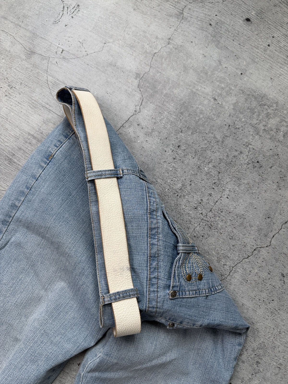 Armani Vintage Armani Jeans Big Logo Leather Belts 90s Y2K Size ONE SIZE - 4 Thumbnail