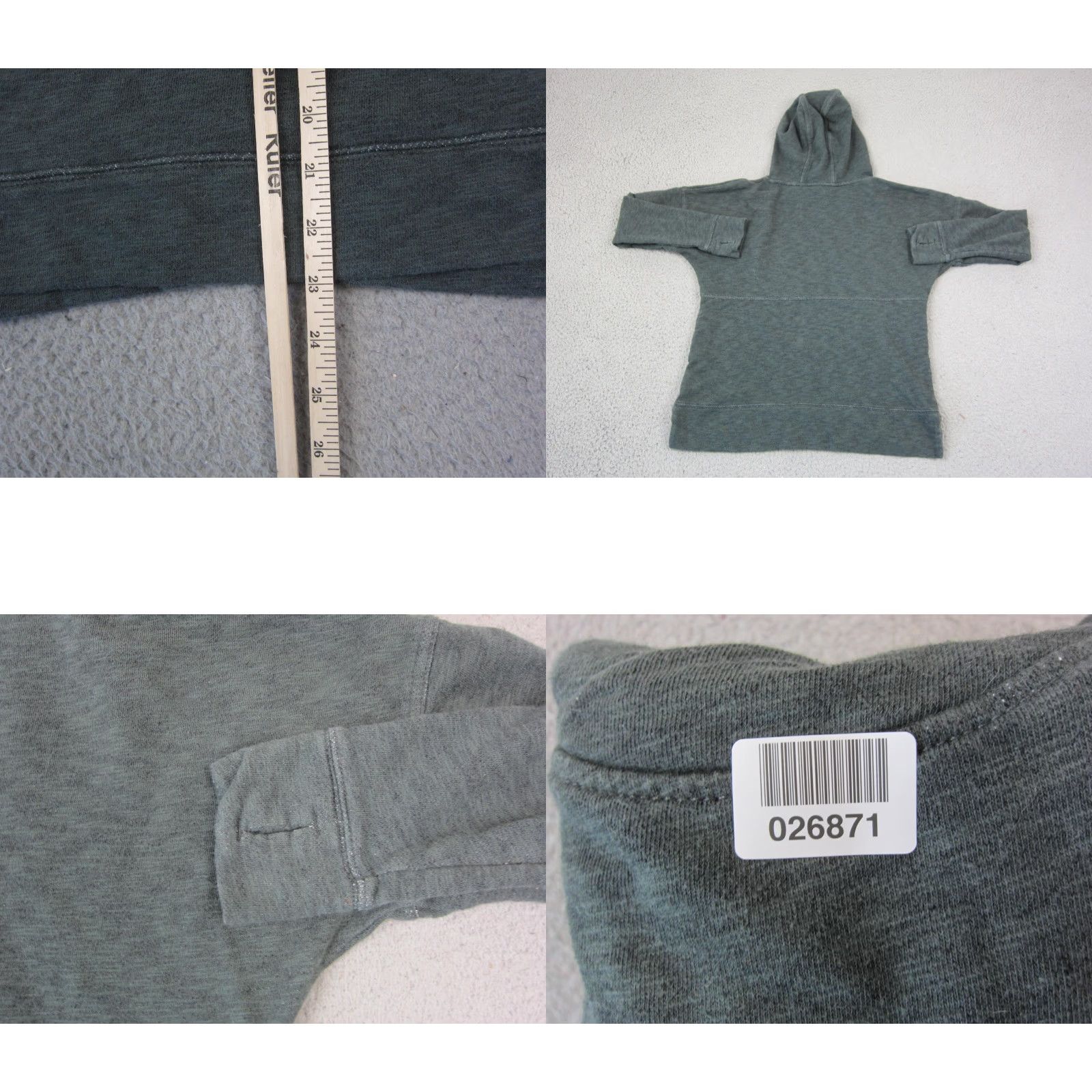Carhartt Carhartt Hoodie Womens XS Green Relaxed Fit Pullover Sweatshirt Size XS / US 0-2 / IT 36-38 - 8 Thumbnail