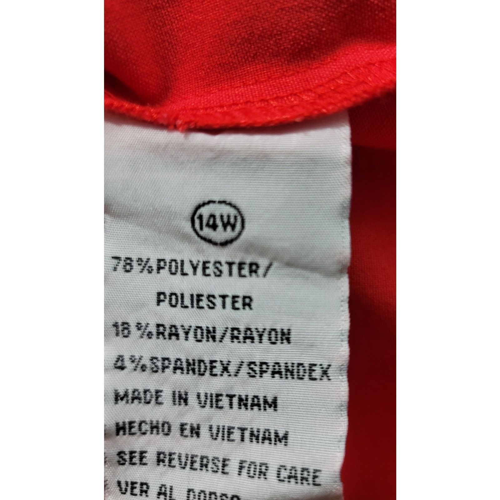 Other Shelby & Palmer Red Shift Dress 14W Front Faux Pockets Size XL / US 12-14 / IT 48-50 - 5 Thumbnail