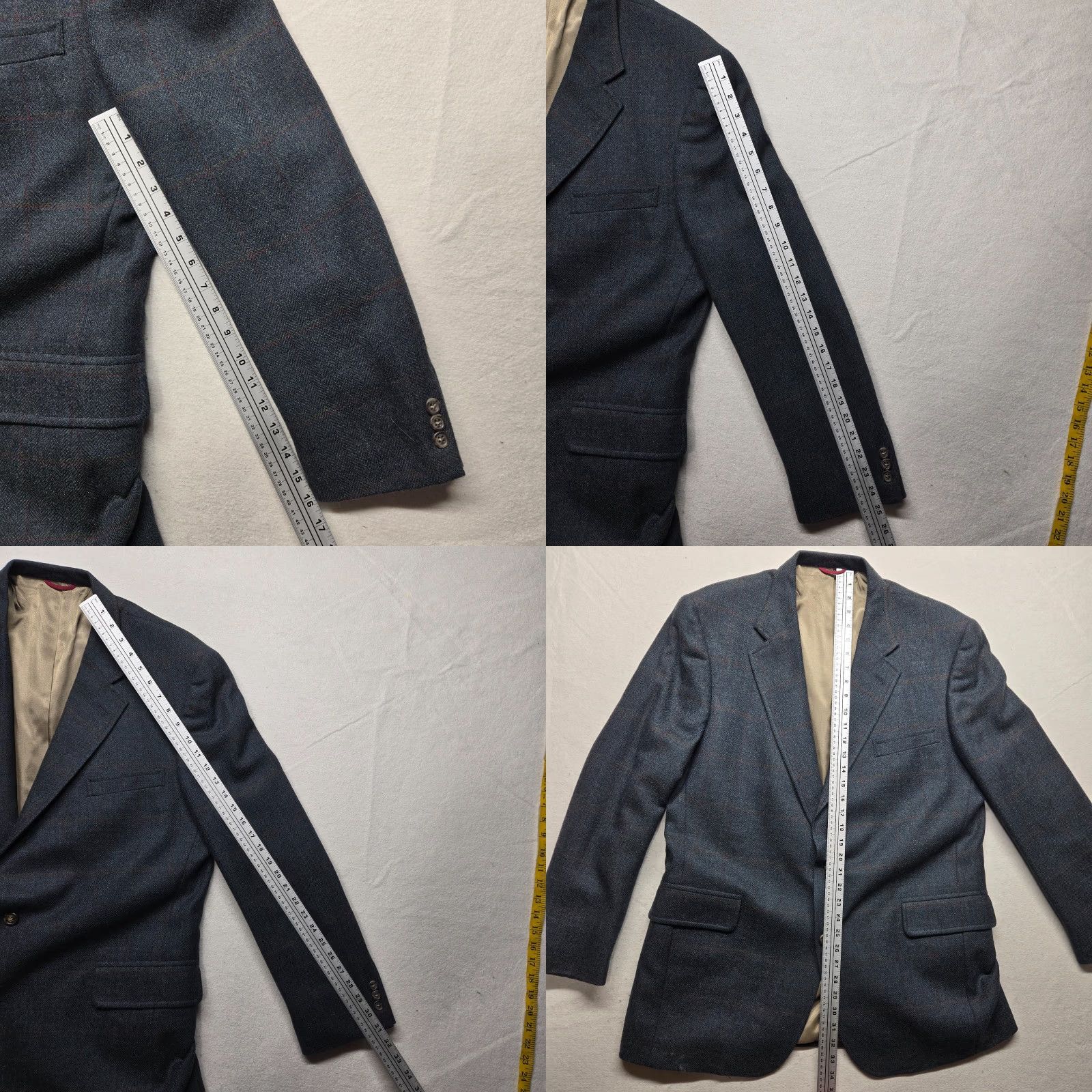 Jos. A. Bank Jos. A. Bank Blazer / Suit Jacket Gray Long 42L Men’s Tweed Button Closure Size 42R - 8 Thumbnail