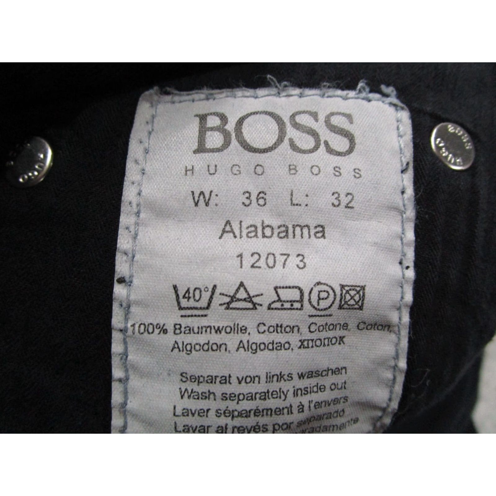 Hugo Boss VINTAGE Hugo Boss Jeans Black Straight 36 32x31 Denim 90s Mens Size US 36 / EU 52 - 4 Thumbnail
