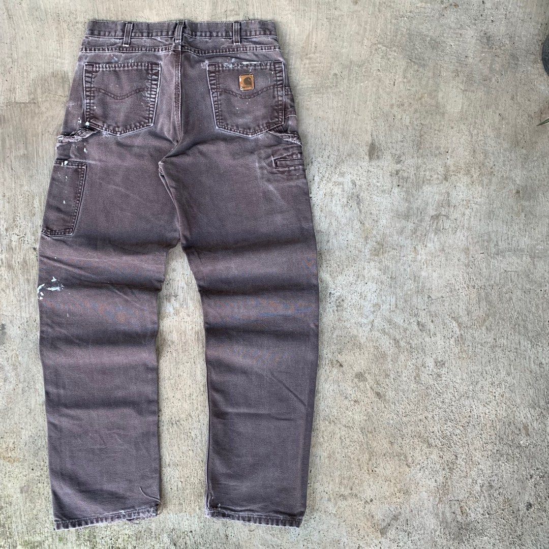 Carhartt × Vintage Carhartt duck canvas pants sun faded Size US 36 / EU 52 - 5 Thumbnail