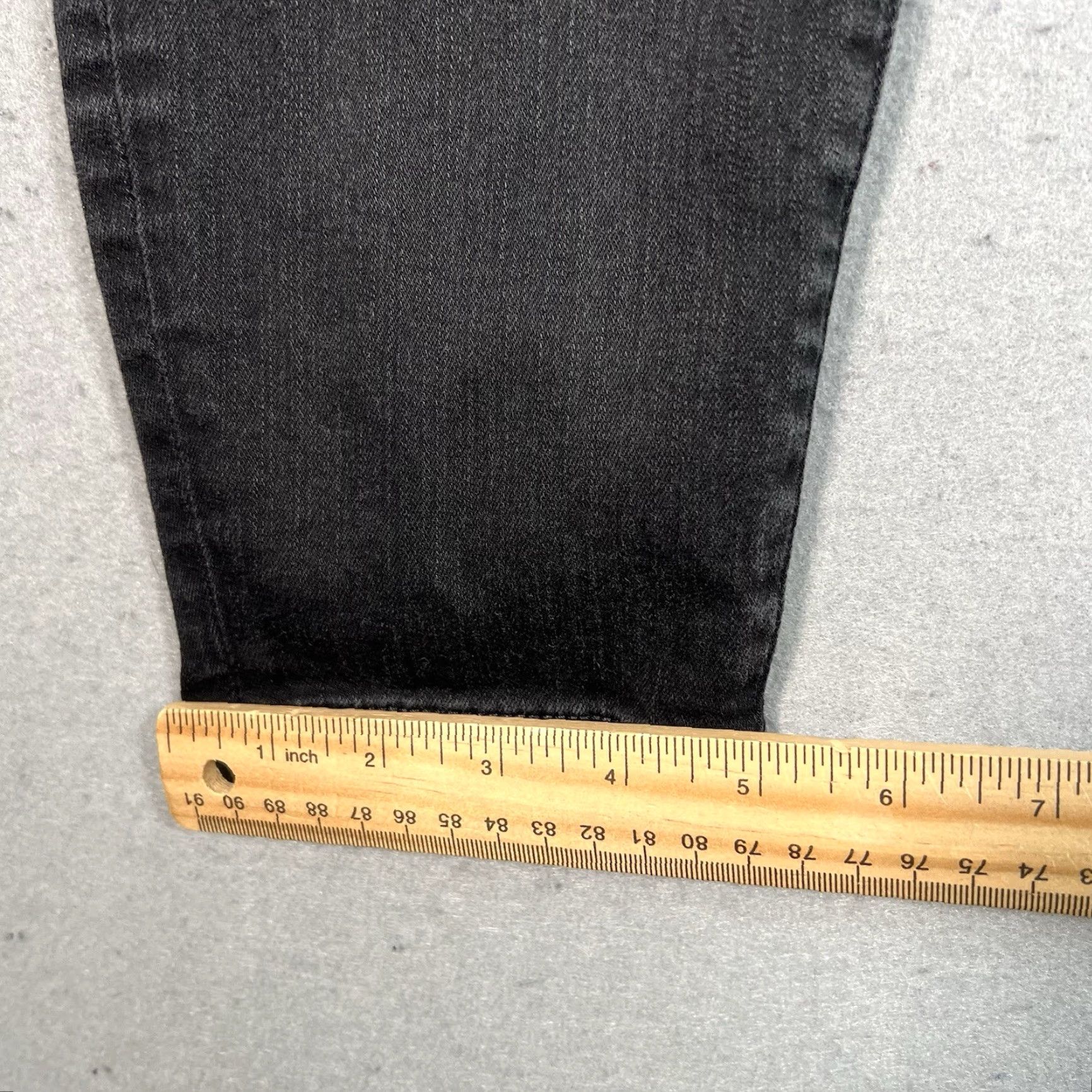 J Brand VINTAGE J Brand Vanity Jeans Womens Size 31 Black Dark Wash Tapered Leg Cotton Blend Size 24" / US 00 / IT 34 - 6 Thumbnail