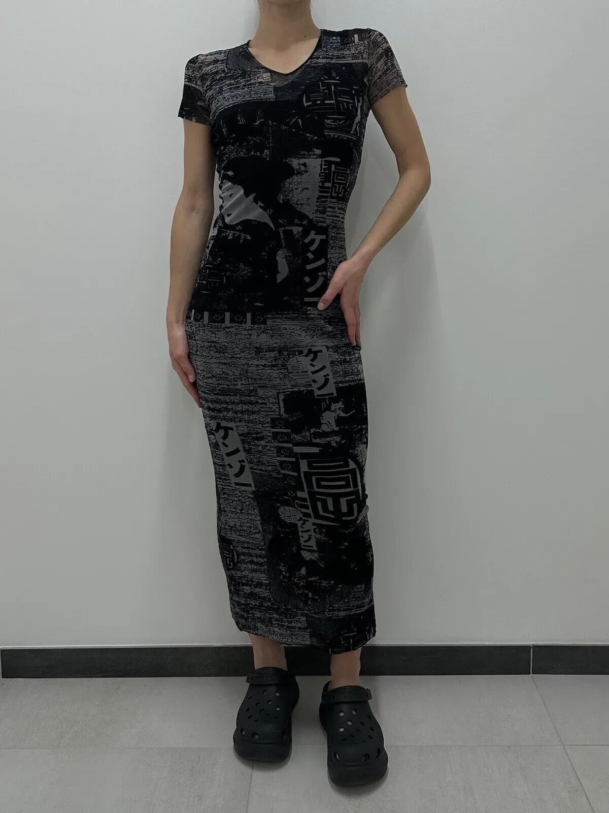 Kenzo Vintage Kenzo Jeans Sheer Mesh Long Dress Asian Tokyo y2k Size M / US 6-8 / IT 42-44 - 1 Thumbnail