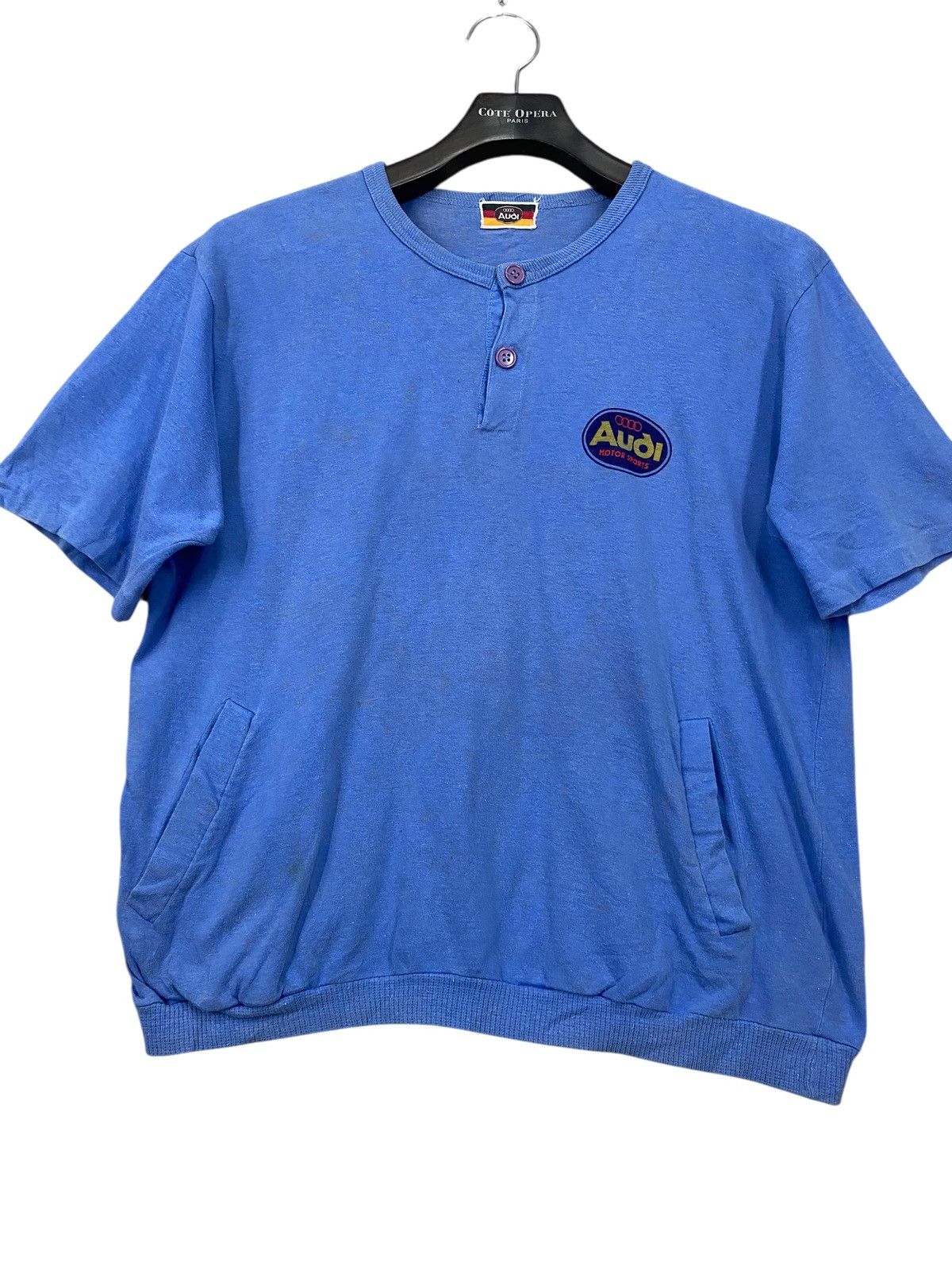 Audi Vintage 70s audi racing tshrit very rare Size US L / EU 52-54 / 3 - 4 Thumbnail
