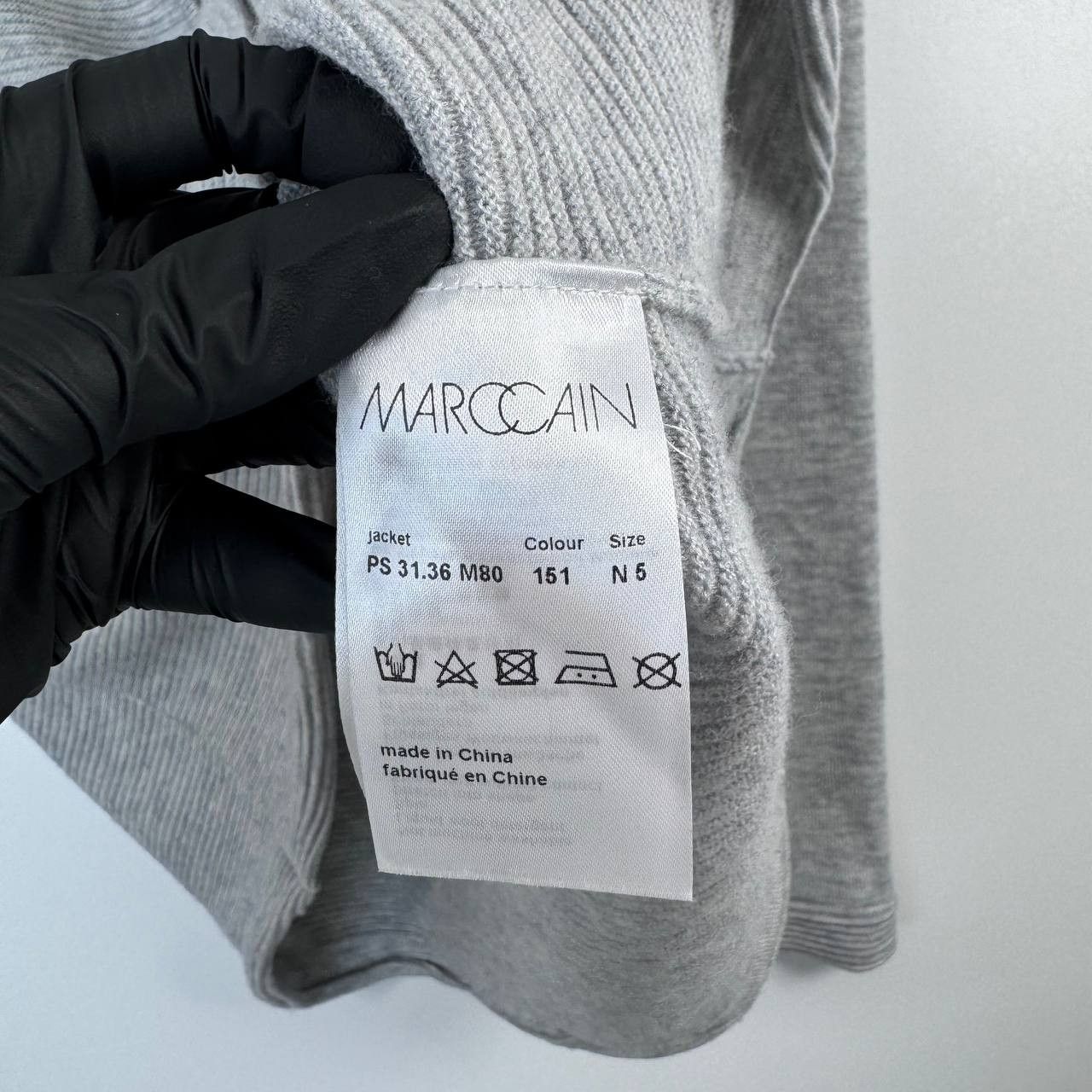 Other Marc Cain Womens Zip Hoodie Grey Wool Cashmere Blend Size L Size L / US 10 / IT 46 - 9 Thumbnail
