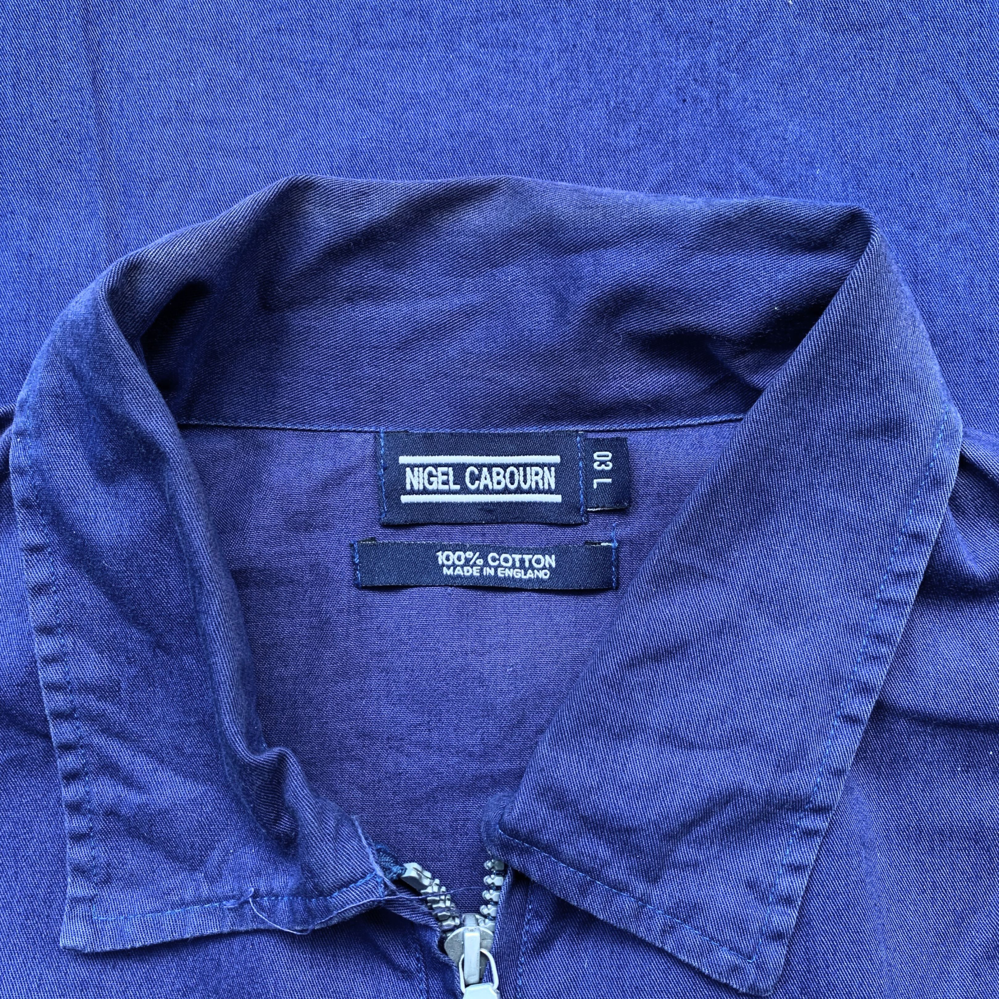Nigel Cabourn 1980s Nigel Cabourn England Half Zip Canvas Jacket Size US L / EU 52-54 / 3 - 6 Thumbnail