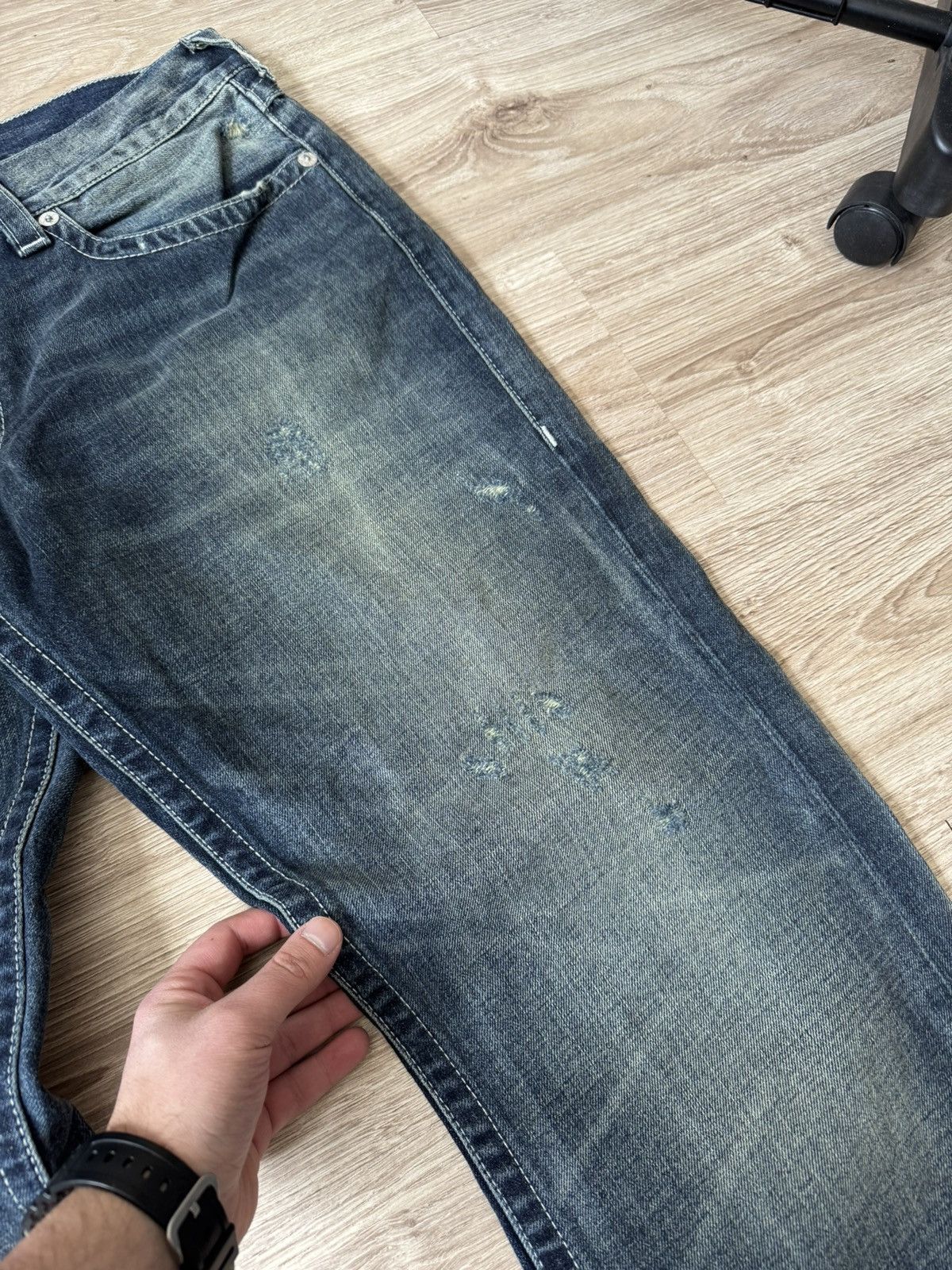 Other Vintage Y2K True Religion Distressed Washed Denim Jeans Size US 38 / EU 54 - 8 Thumbnail