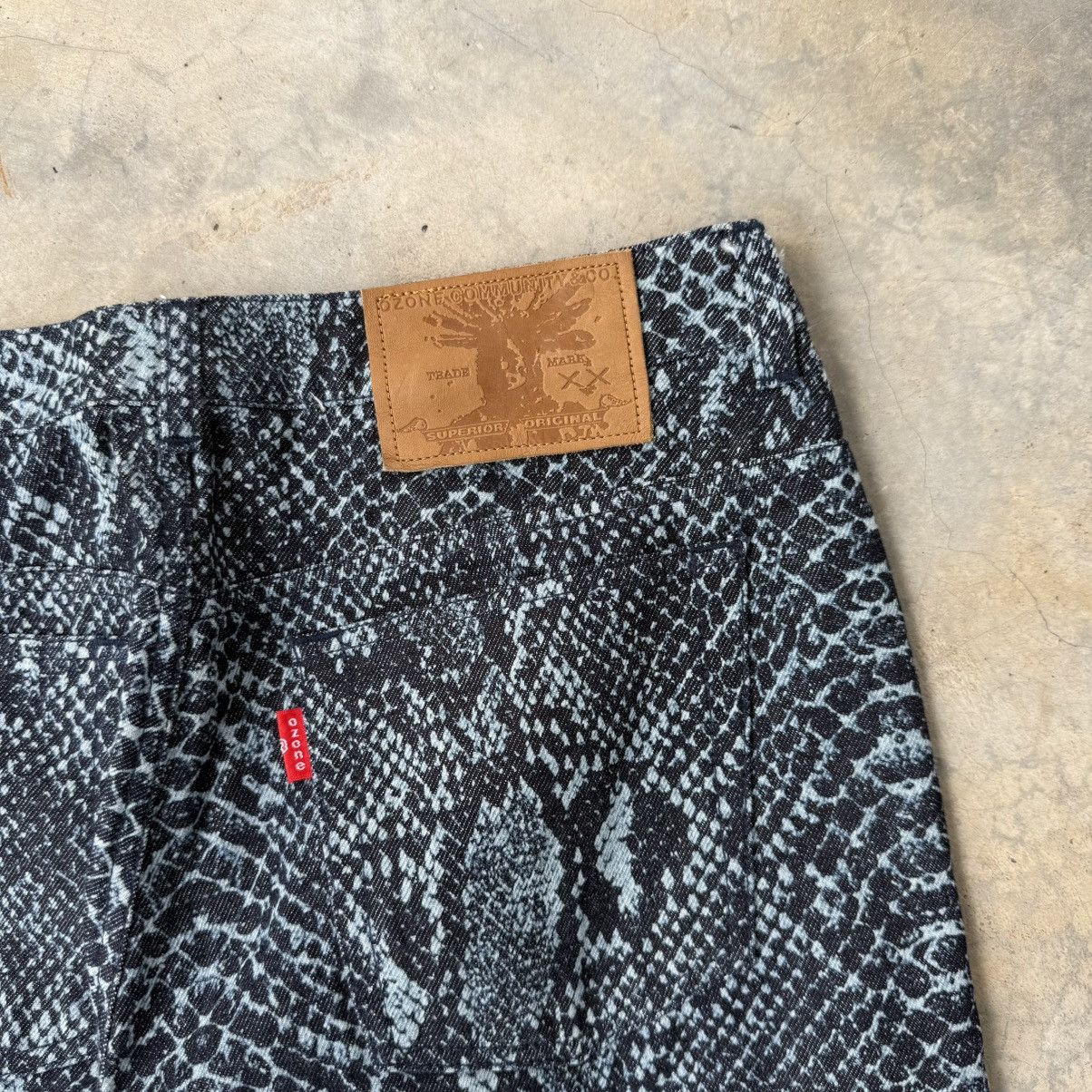 Hysteric Glamour Vintage Ozone Community Flare Snakeskin Hysteric Jeans Size US 28 / EU 44 - 6 Thumbnail