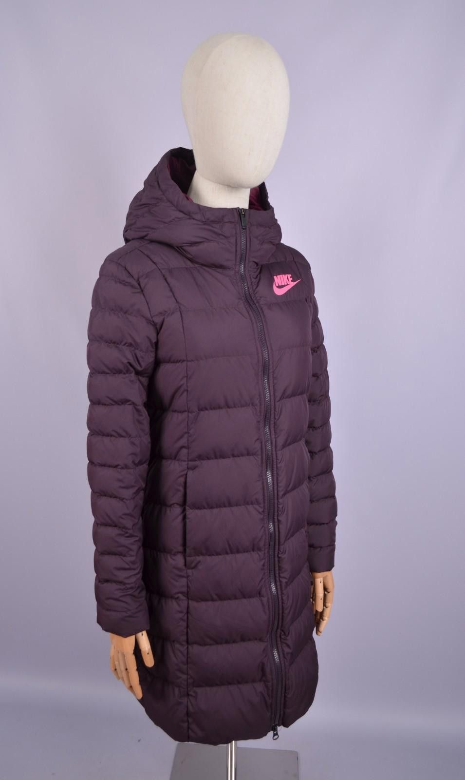 Womens Nike NSW Down Fill Parka Hooded Jacket Size XS Purple