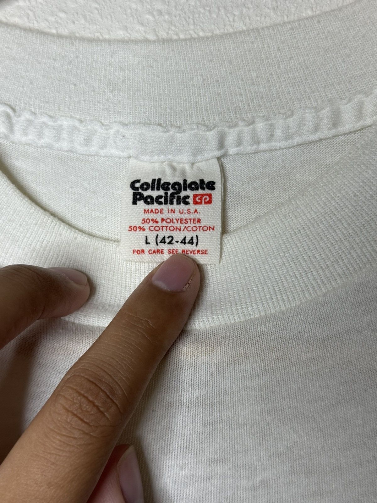 Vintage Vintage 1980’s University San Diego White T-Shirt Large Size US L / EU 52-54 / 3 - 3 Thumbnail