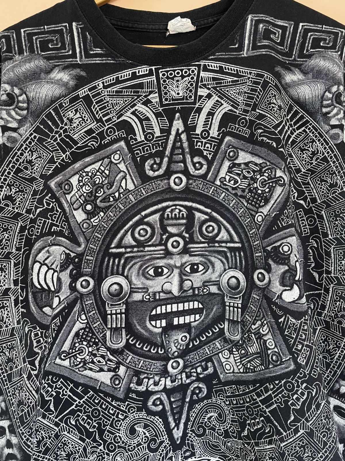 Vintage Mexico Maya Atzeca Vintage souvenir T-shirt Size US L / EU 52-54 / 3 - 2 Thumbnail