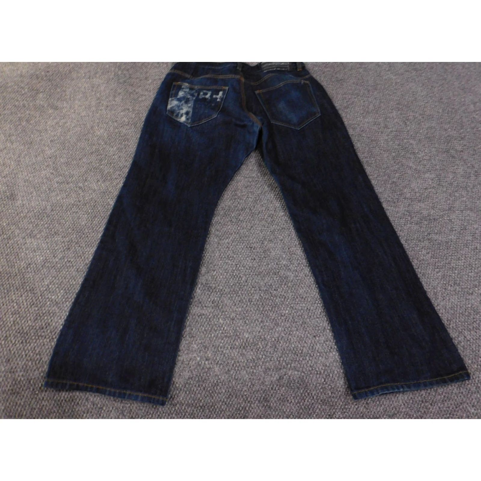 Rocawear Rocawear Jeans Mens 36x36 Dark Blue Original Fit Straight Leg Denim Logo Size US 36 / EU 52 - 7 Thumbnail