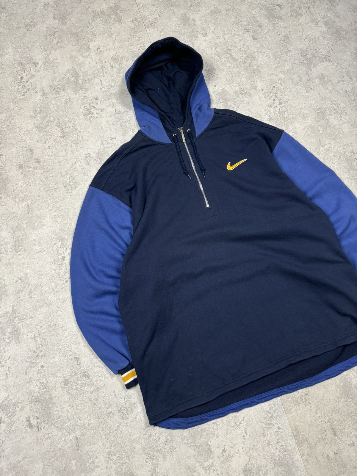 Nike Vintage Nike 1/4 Zip Hoodie Big Logo Size XXL Size US XXL / EU 58 / 5 - 6 Thumbnail