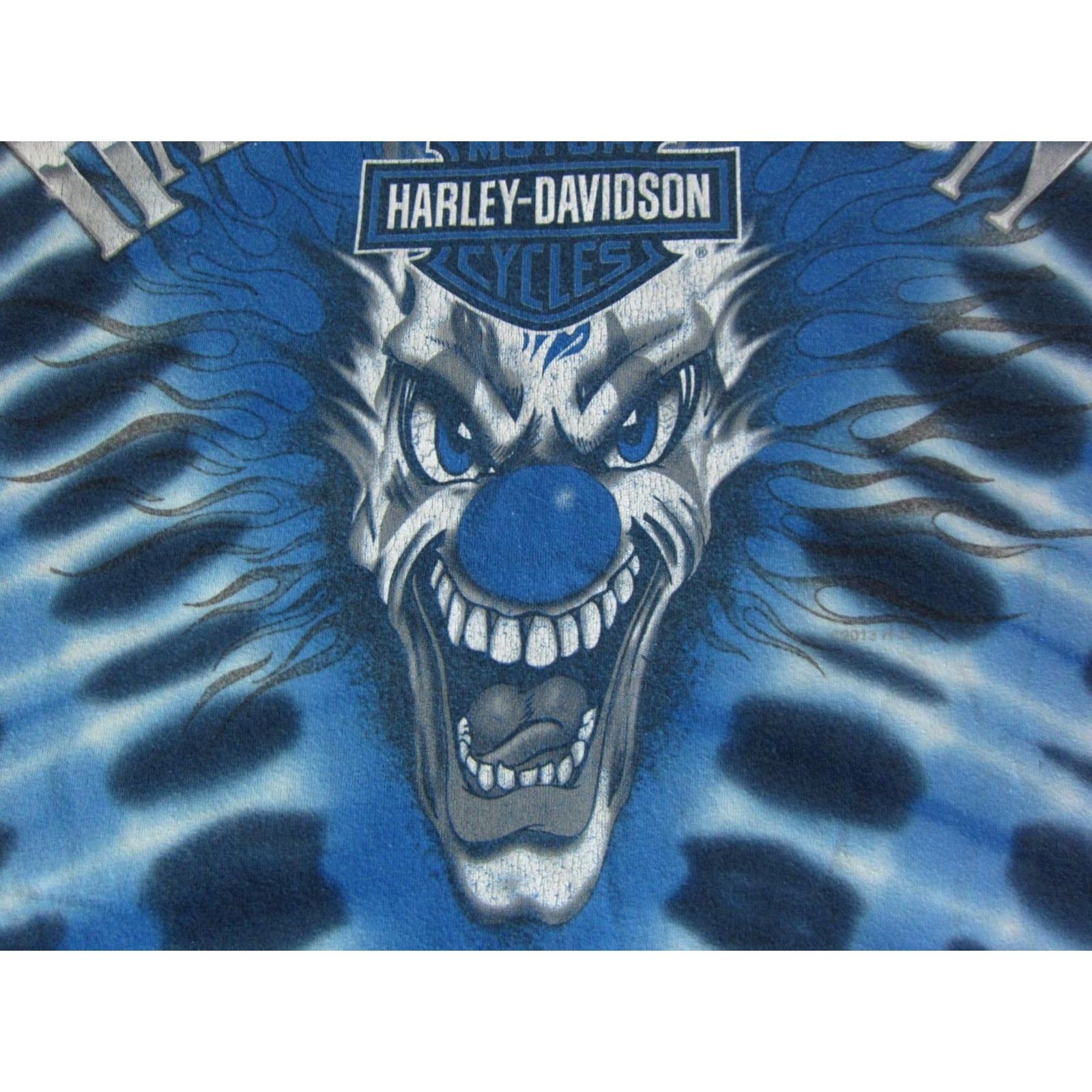 Harley Davidson VINTAGE Harley-Davidson Shirt Mens L Blue Tie Dye Clown Big Barn Adult Harley-Davidson Shirt Mens L Blue Tie Dye Clown Big Barn Adult Size US L / EU 52-54 / 3 - 3 Thumbnail