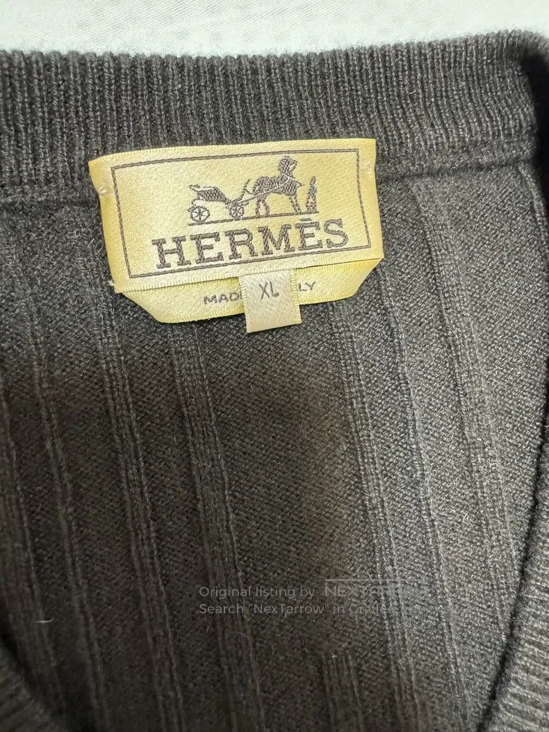 Hermes Hermes Cashmere,sweater 100% cashmere ,classic pattern Size US XL / EU 56 / 4 - 7 Thumbnail