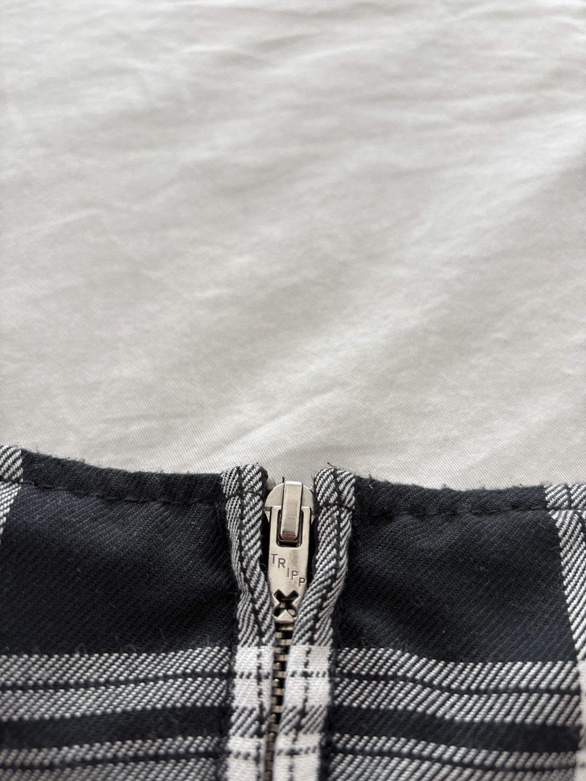 Tripp NYC × Vintage Vintage Tripp NYC Skirt Medium White Black Plaid Mini Tutu Size 28" / US 6 / IT 42 - 9 Thumbnail