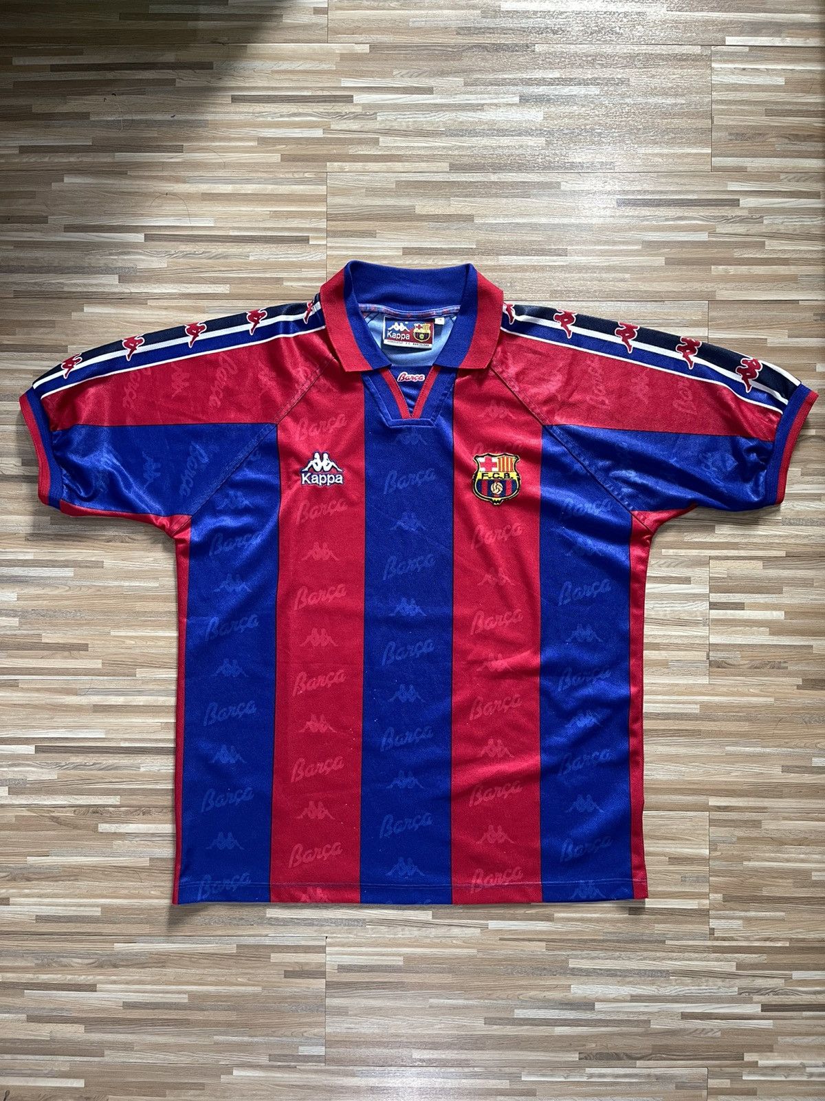 Kappa FC Barcelona 1995/1997 Home Shirt Jersey Size US M / EU 48-50 / 2 - 1 Thumbnail
