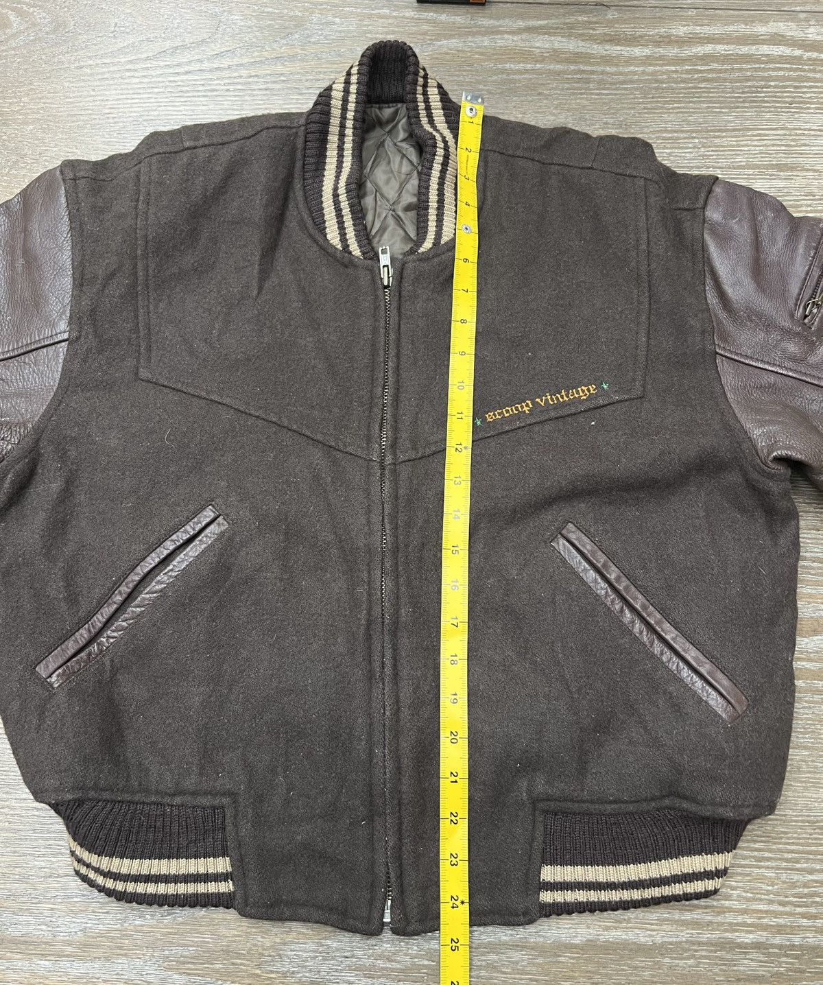 SCOOP Vintage Scoop Varsity Jacket Leather Sleeves Size US M / EU 48-50 / 2 - 7 Thumbnail
