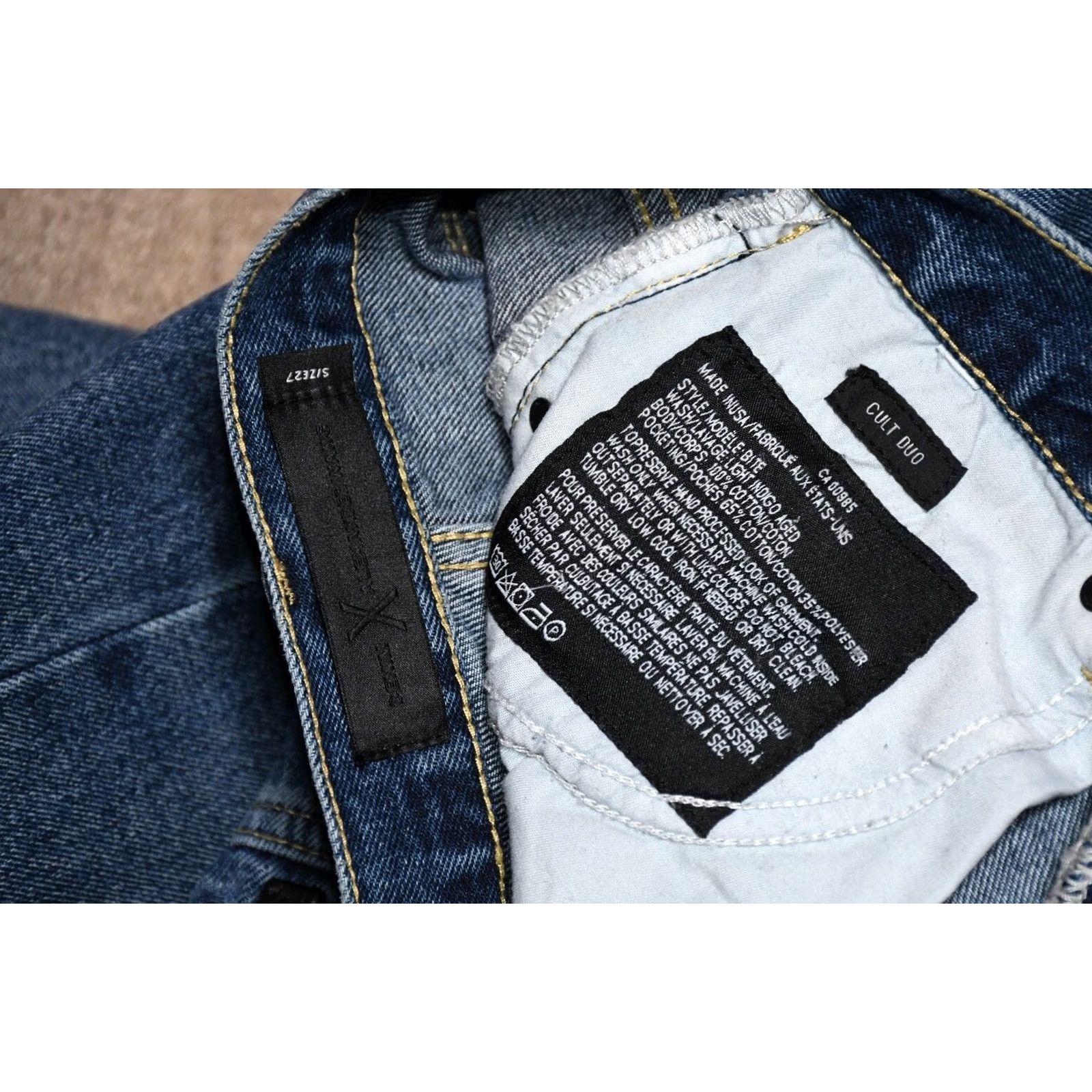Alexander Wang DENIM ALEXANDER WANG Cult Duo Jeans Women's 27 Blue Cotton Denim Cropped Regular Size 27 Womens Size 27" / US 4 / IT 40 - 6 Thumbnail