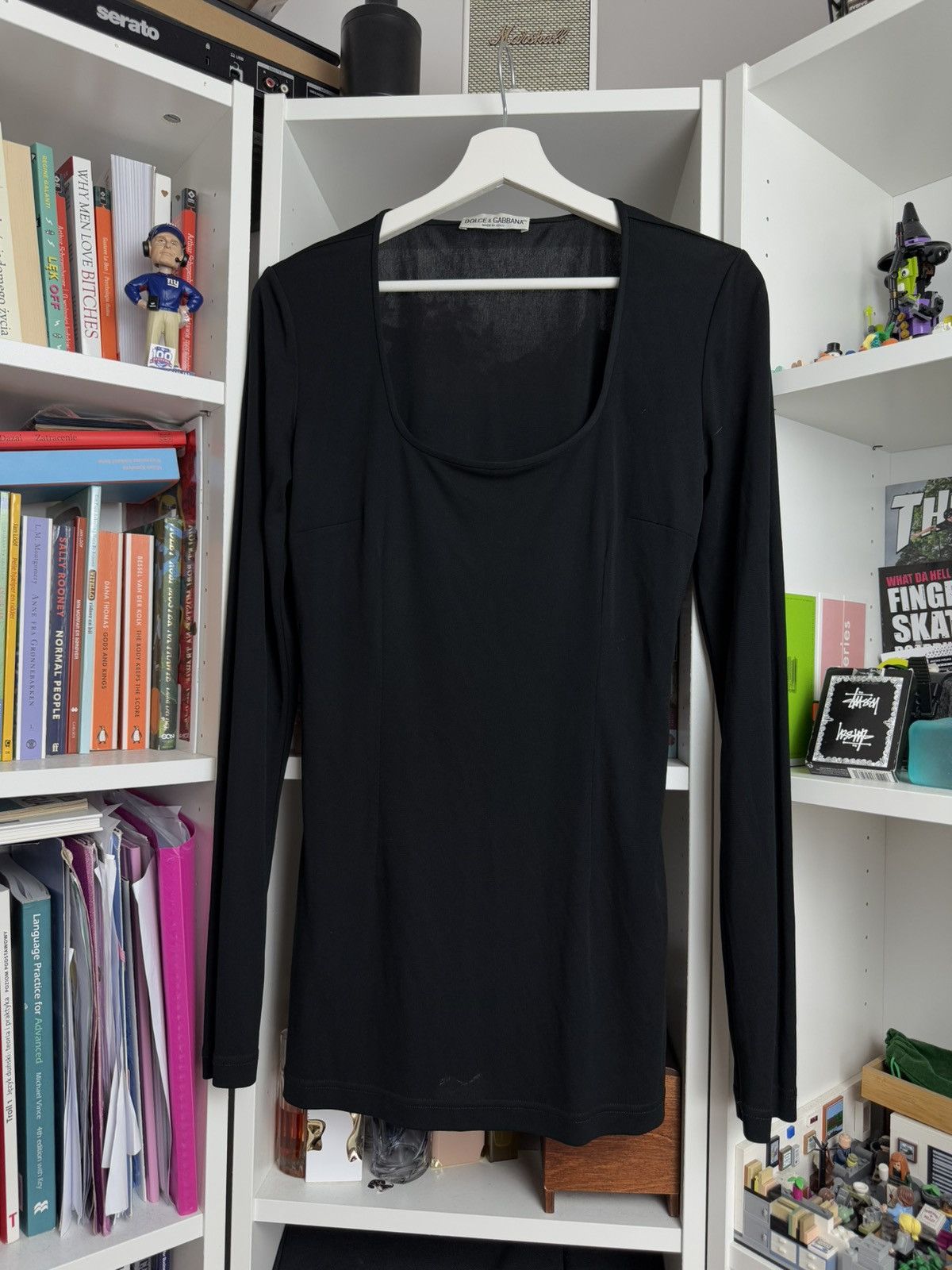 Designer × Dolce & Gabbana × Vintage Vintage 90s Dolce & Gabbana black longsleeve t-shirt S opium Size S / US 4 / IT 40 - 1 Thumbnail