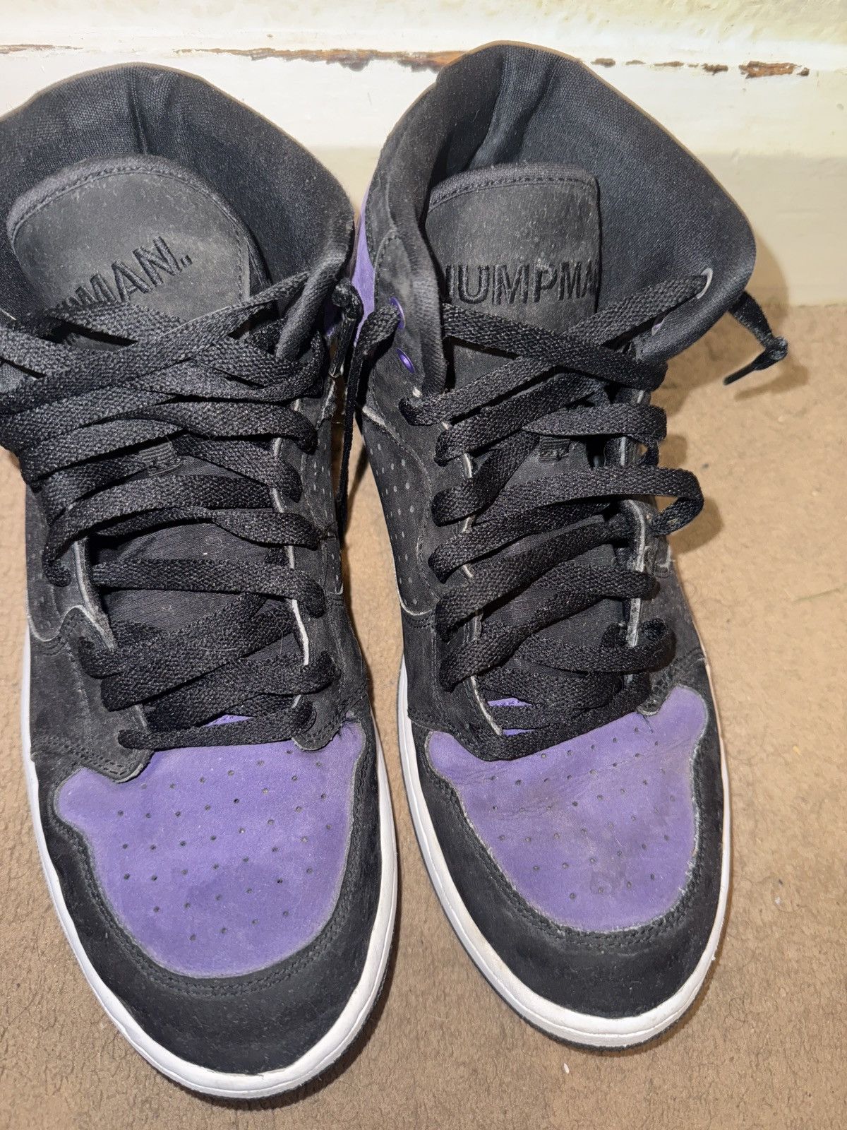 Jordan Brand Air Jordan’s black court purple Size US 10 / EU 43 - 1 Thumbnail