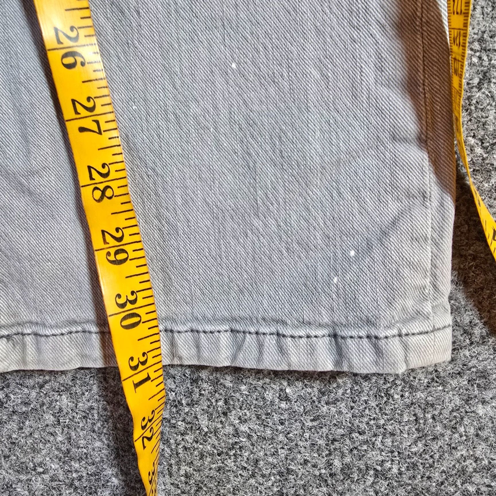 Vintage Pilcro Anthropologie Jeans Women Gray Straight Low Rise Stretch Basic Capsule Jeans Size 30" / US 8 / IT 44 - 7 Thumbnail