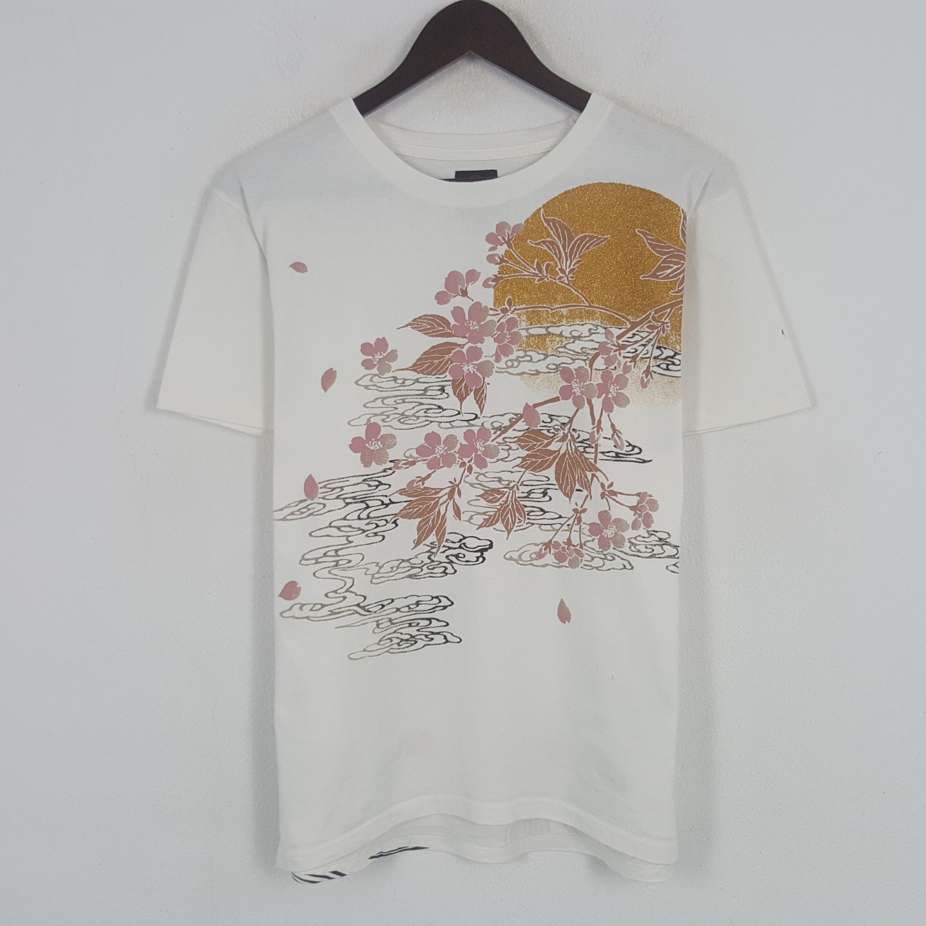 Bullet Noise × Japanese Brand × Vintage Vintage Bullet Noise Fish Koii Art Tradition Tshirt Size US M / EU 48-50 / 2 - 3 Thumbnail