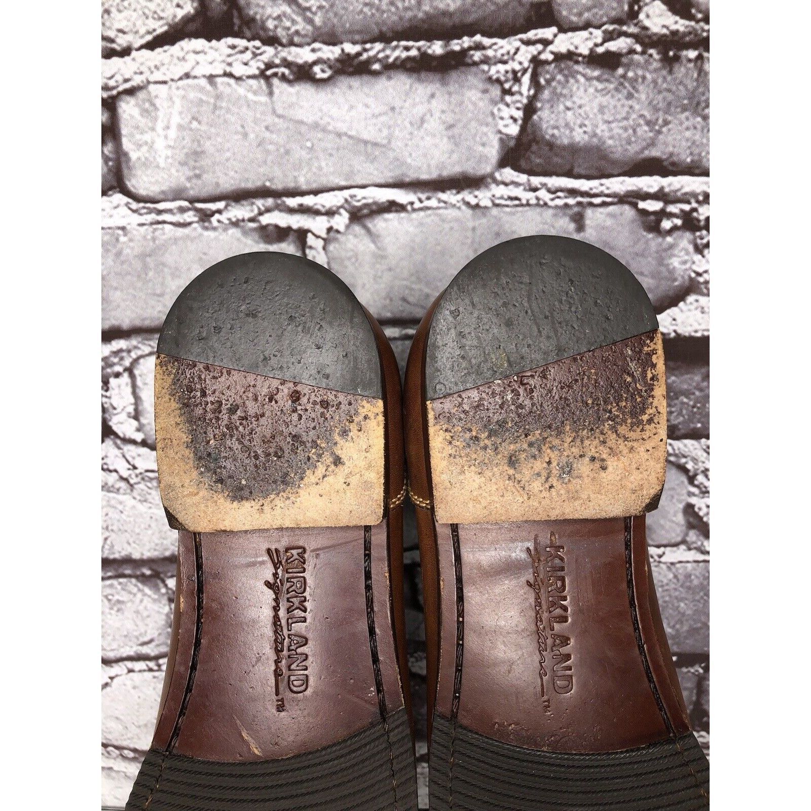Kirkland Signature Kirkland Signature Brown Leather Penny Loafers Moc Toe Slip Size US 10 / EU 43 - 18 Thumbnail