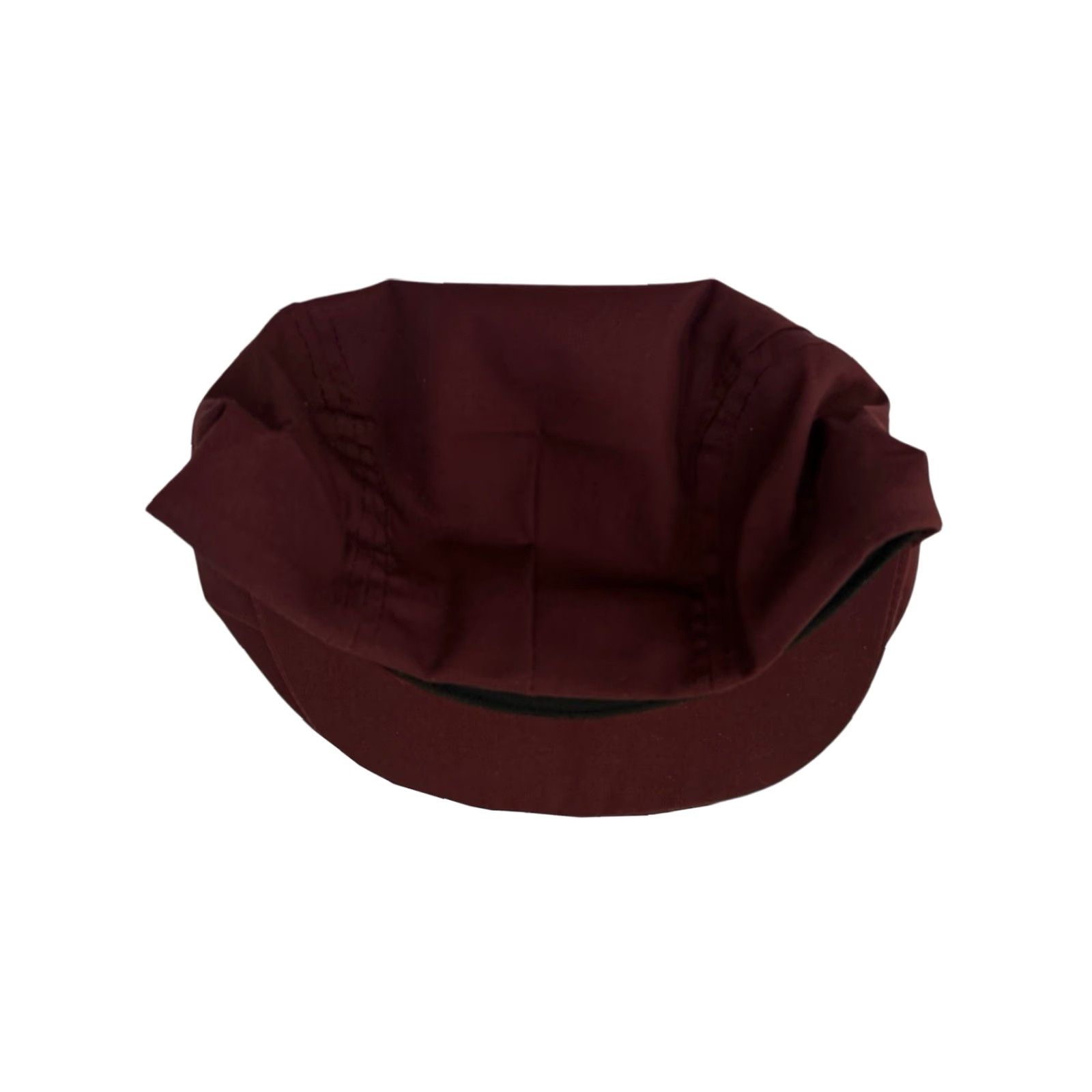Vintage VINTAGE cabbie drivers flat cap hat Mens M burgundy 90s deadstock NWOT USA Made snap on bill NWOT Size ONE SIZE - 3 Thumbnail