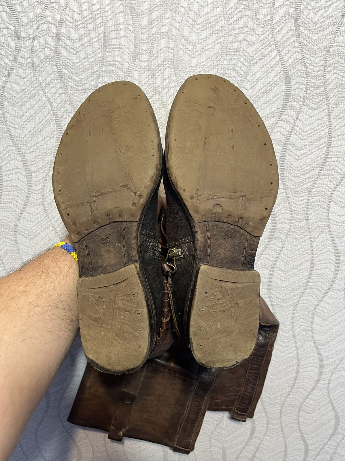 A.S.98 × Cowboy Equipment A.S.98 Airstep Carter AvantGarde Hight Knee Zip Boho Boots Size US 9 / IT 39 - 11 Thumbnail