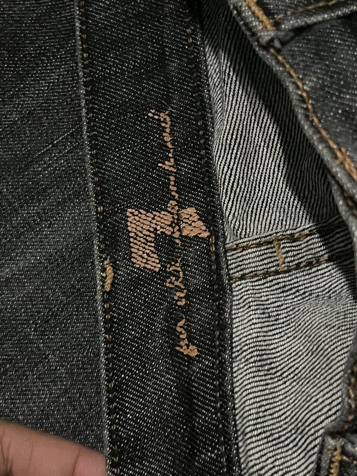 7 For All Mankind 7 For All Mankind Black Faded Washed Distressed Flare Jeans Size 29" - 18 Thumbnail