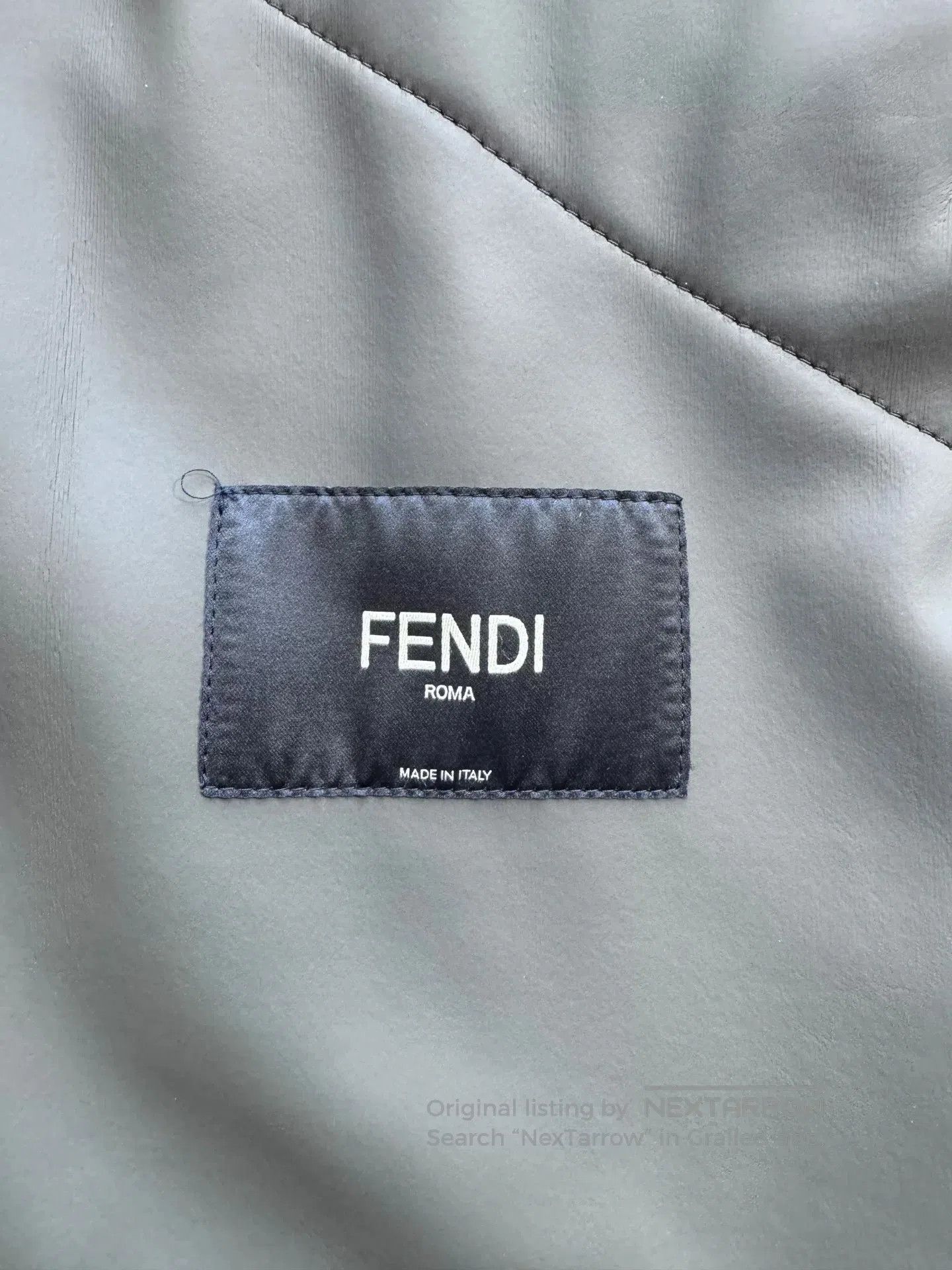 Fendi Fendi Green Eco Leather Hooded Coat. Size US L / EU 52-54 / 3 - 4 Thumbnail