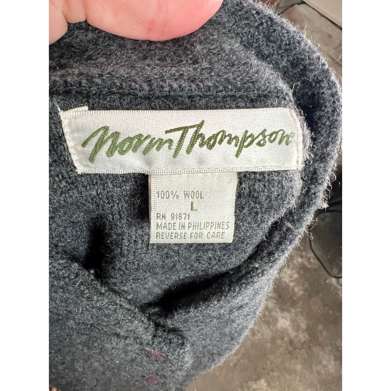 Norm Thompson Norm Thompson coat wool patch pockets gray Size L / US 10 / IT 46 - 8 Thumbnail