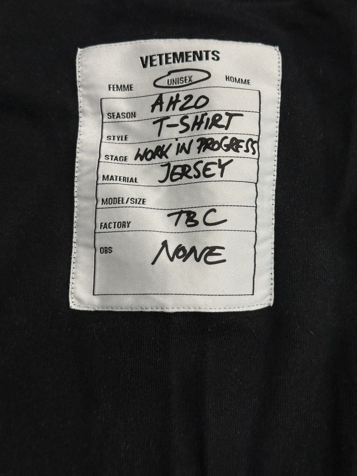 Vetements Vetements T-shirt Size US S / EU 44-46 / 1 - 3 Thumbnail