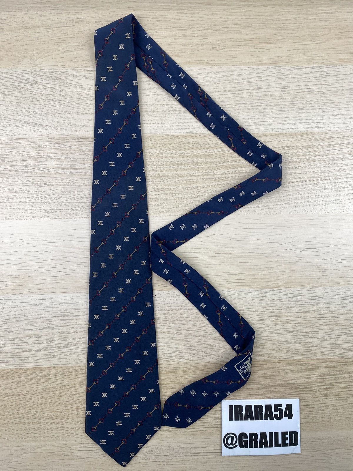 Celine Celine Silk Tie T100 Size ONE SIZE - 2 Thumbnail