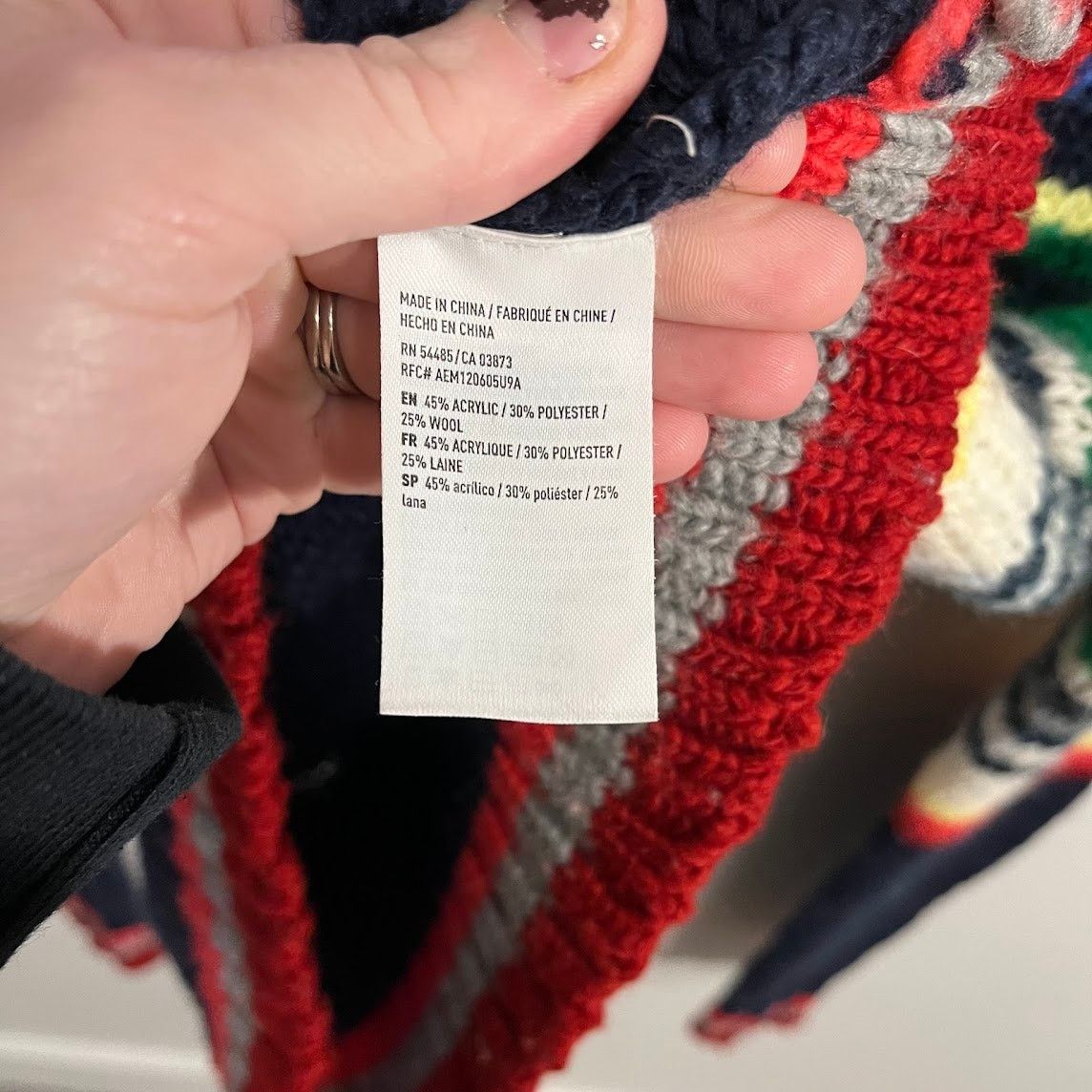 American Eagle Outfitters American Eagle Rainbow Cropped Knit Sweater Small Size S / US 4 / IT 40 - 4 Thumbnail