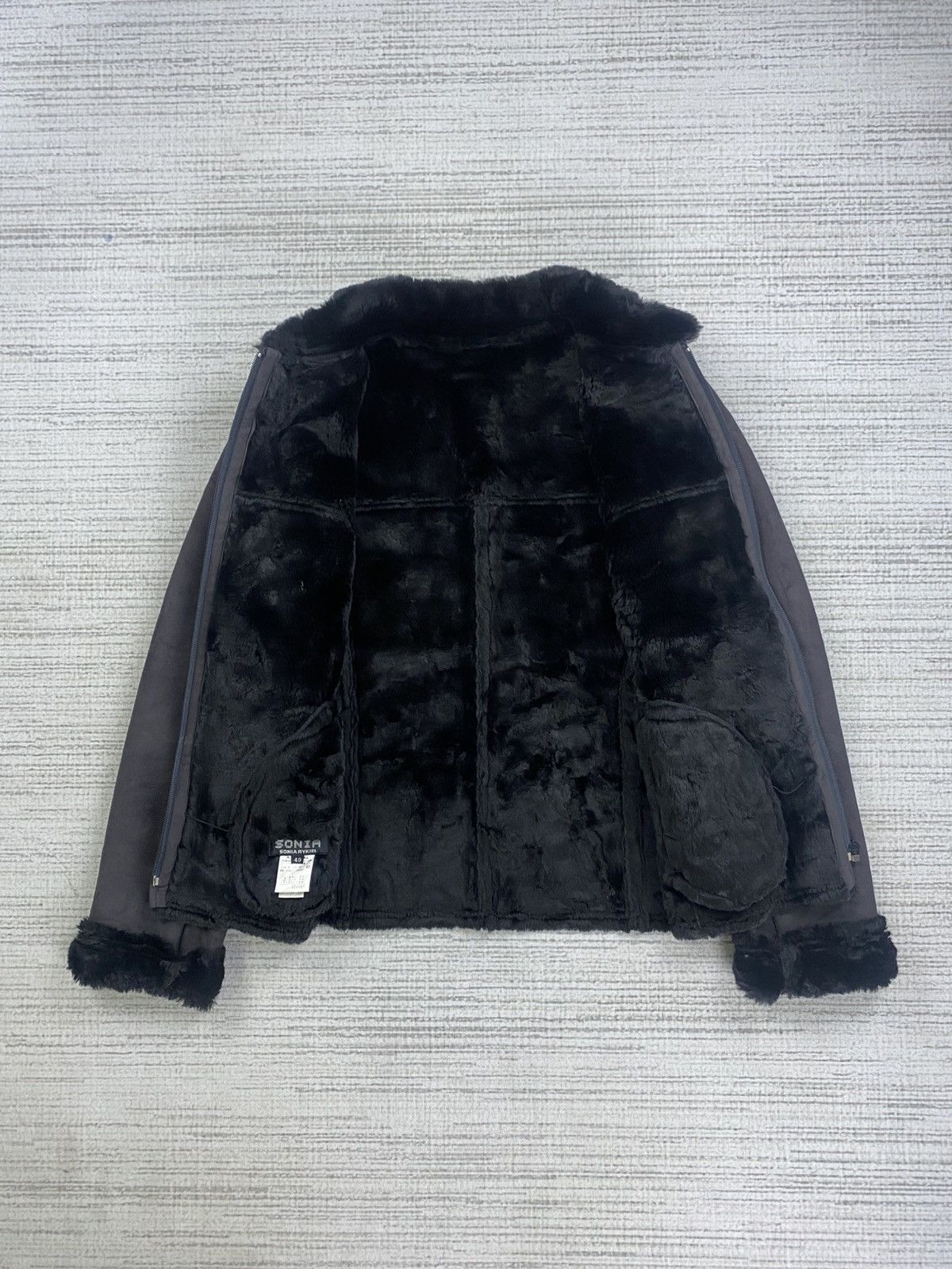 Sonia Rykiel Vintage Sonia Rykiel Suede Leather Lining Faux Fur Jacket Size US S / EU 44-46 / 1 - 5 Thumbnail