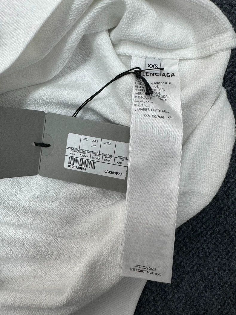 Balenciaga Balenciaga Fashion Institute White Clothing Academy Hoodie- Size US XXS / EU 40 - 5 Thumbnail