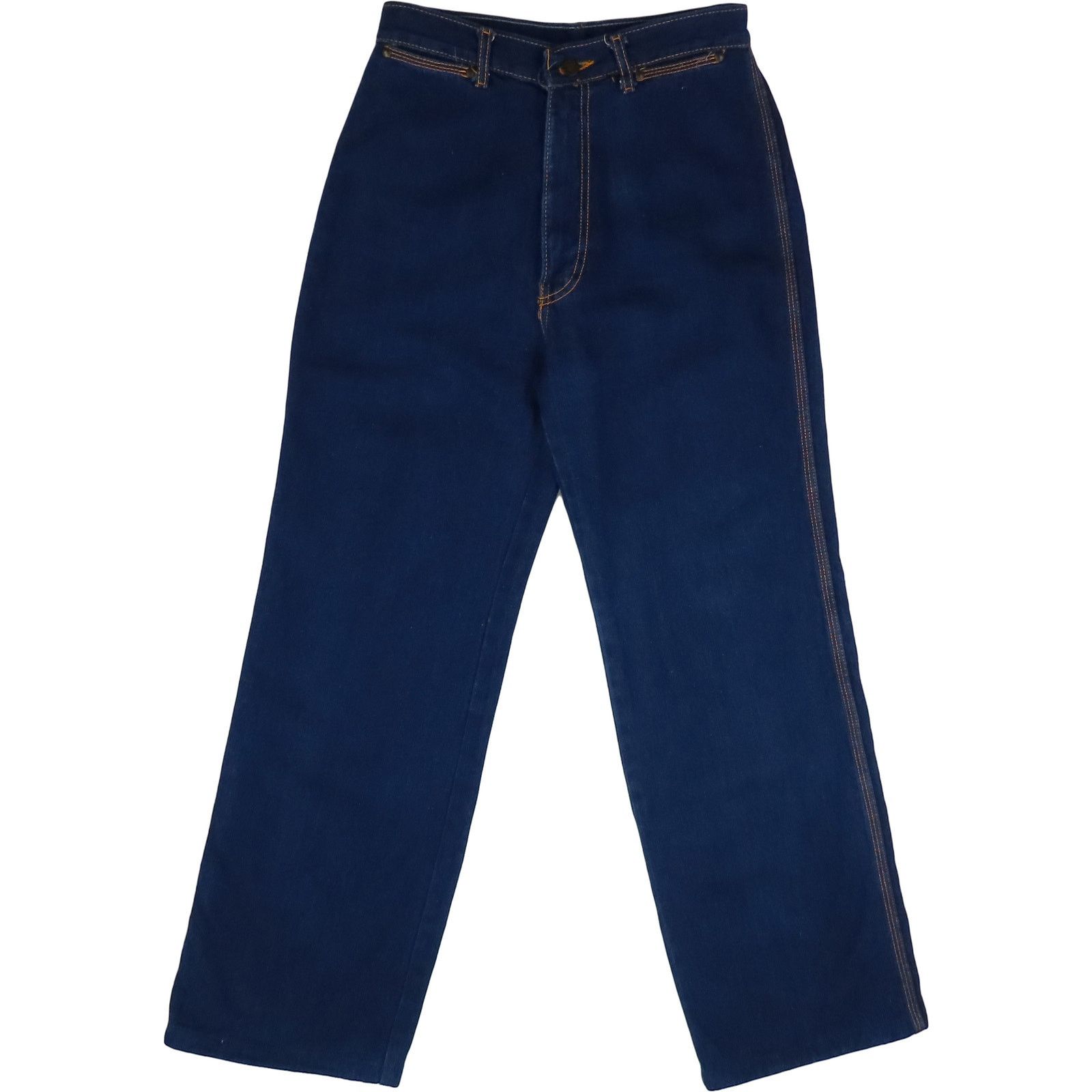 Other 80s 70s Vintage Indigo High Waisted Mom Denim Jeans 37 Size 37" - 3 Thumbnail