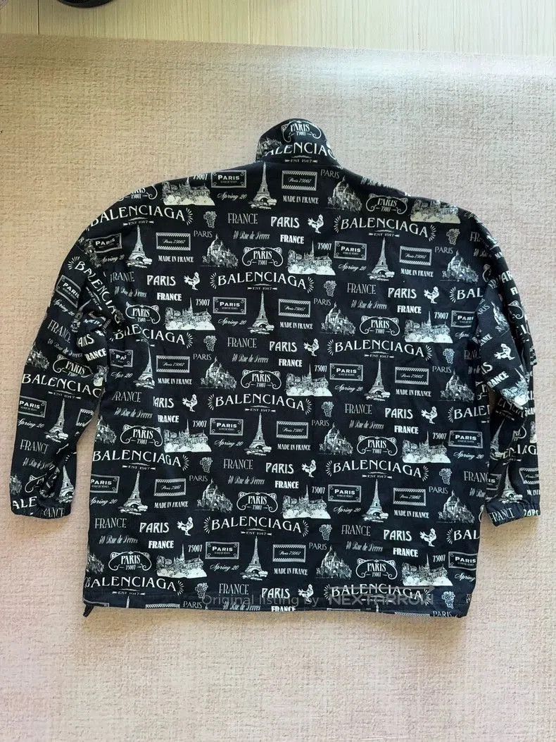 Balenciaga Balenciaga Logo Print Zip Jacket. Size US XL / EU 56 / 4 - 2 Thumbnail