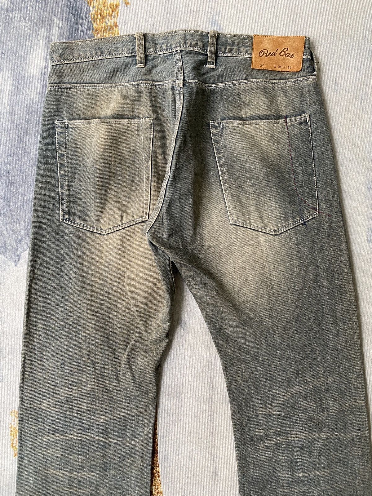Japanese Brand × Paul Smith × Paul Smith Red Ear Red Ear Paul Smiths Rusty Washed Faded Denim Size US 31 - 12 Thumbnail